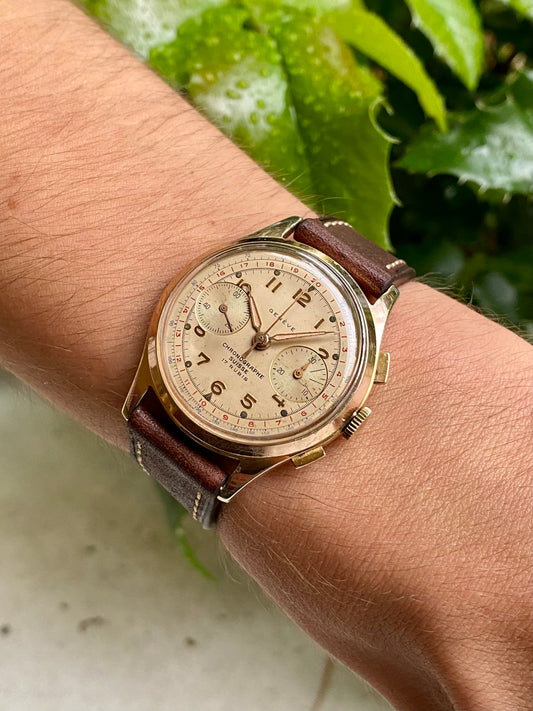 Chronographe Suisse - Genève - Montre Vintage Mécanique Landeron 149 - 1950