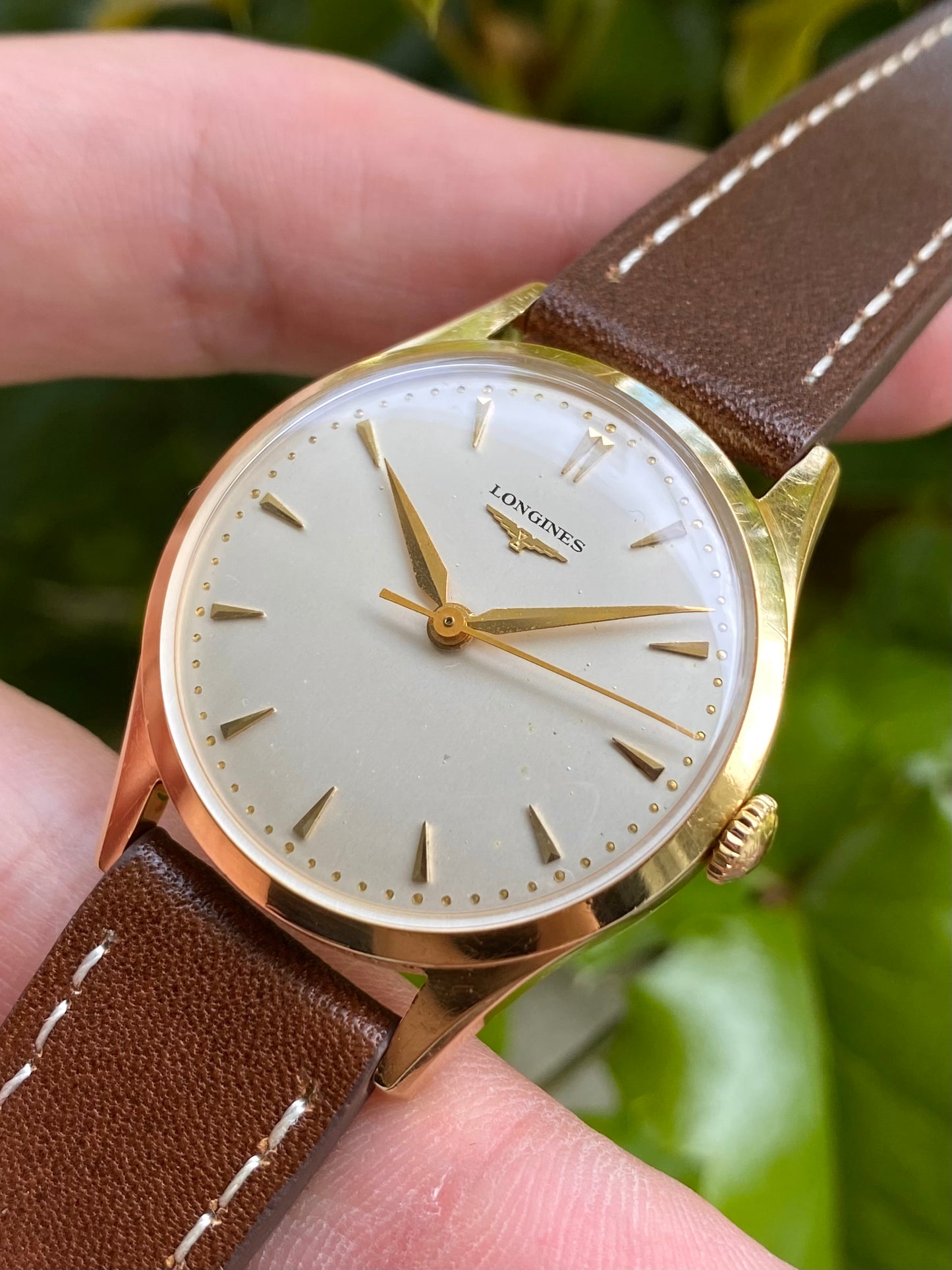 Longines Or Jaune 18k 750/1000 Montre Vintage Mécanique Cal. 23.ZS - 1955