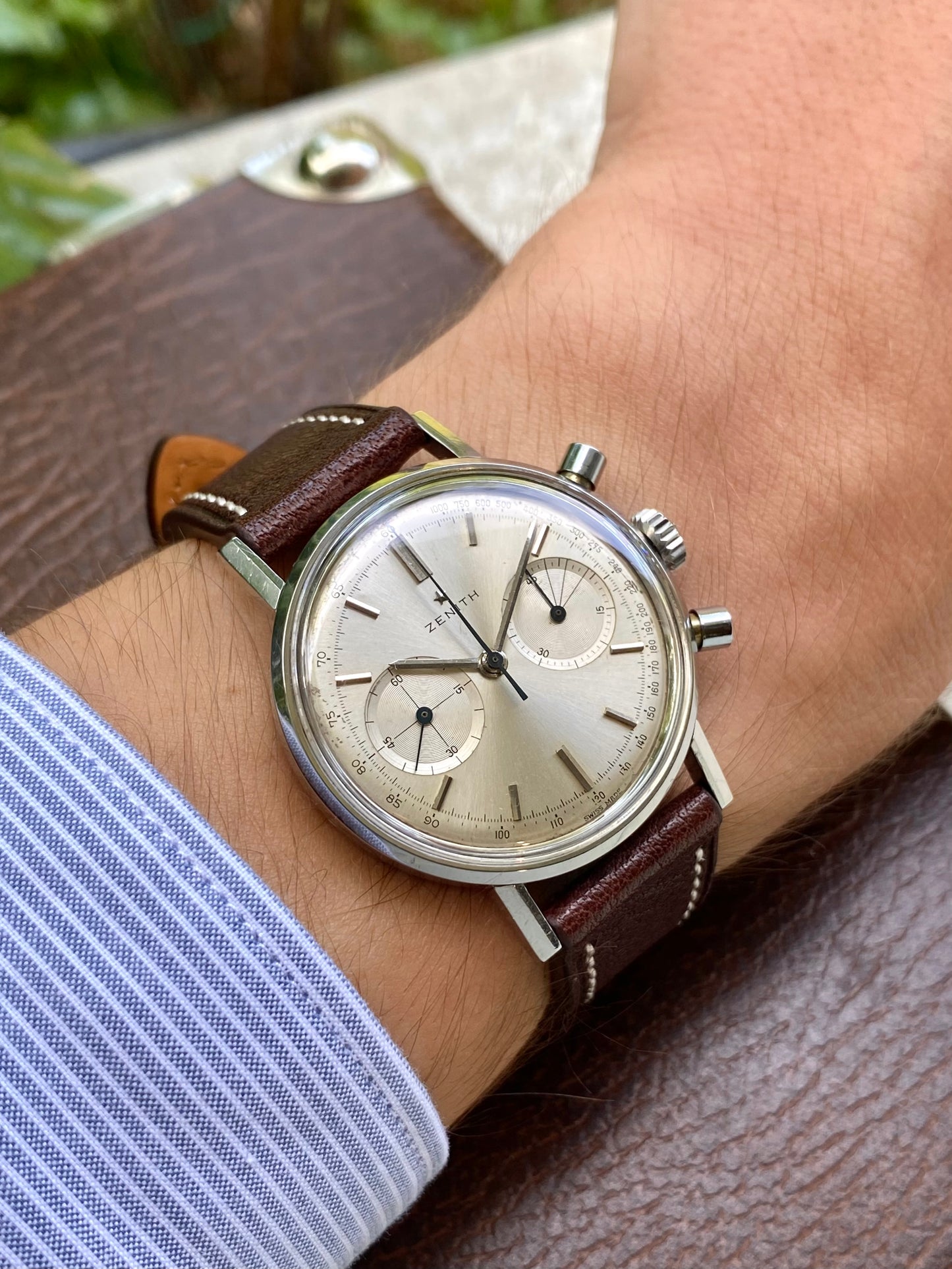 Zenith Sporto Chronographe Calibre 136D Montre Vintage Mécanique - 1964
