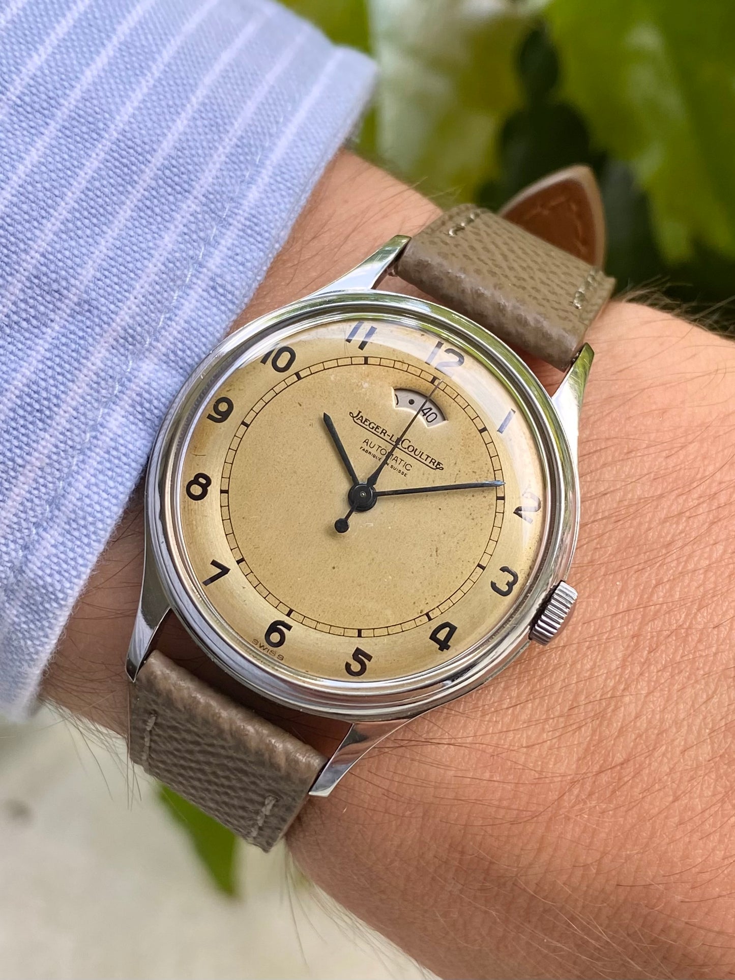 Jaeger-LeCoultre Réserve de Marché Cal.481 Automatic Bumper Powermatic Montre Vintage 1949