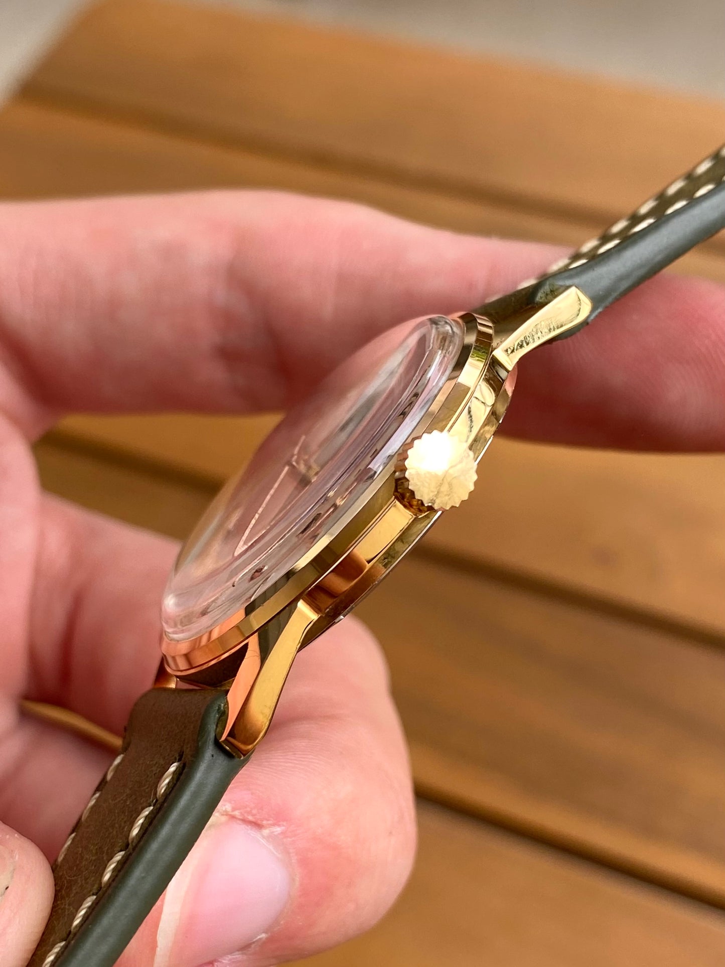 LIP Montre Française Vintage Mécanique RSC.553 Plaqué Or 1960