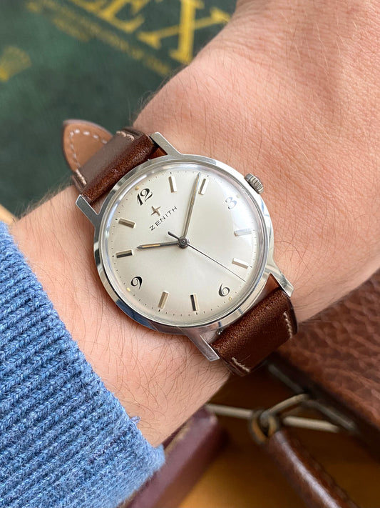 Zenith Montre Vintage Mécanique Suisse - Cal. 2532 Acier - 1960