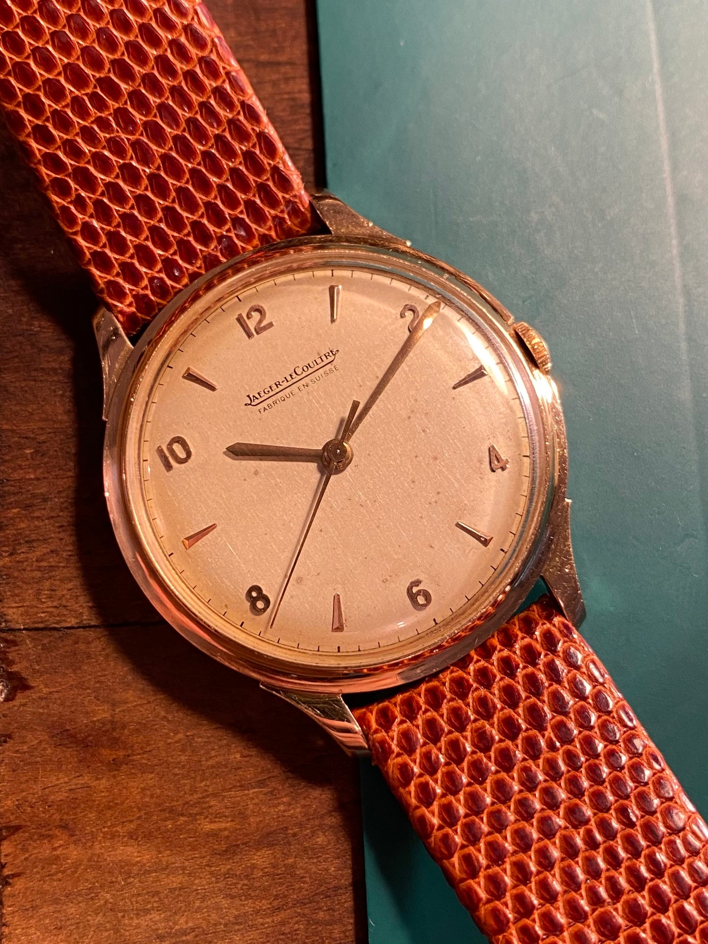 Jaeger-LeCoultre Fab. Suisse Or Jaune 18k 750/1000 Montre Vintage Mécanique Cal. P800/G 1950