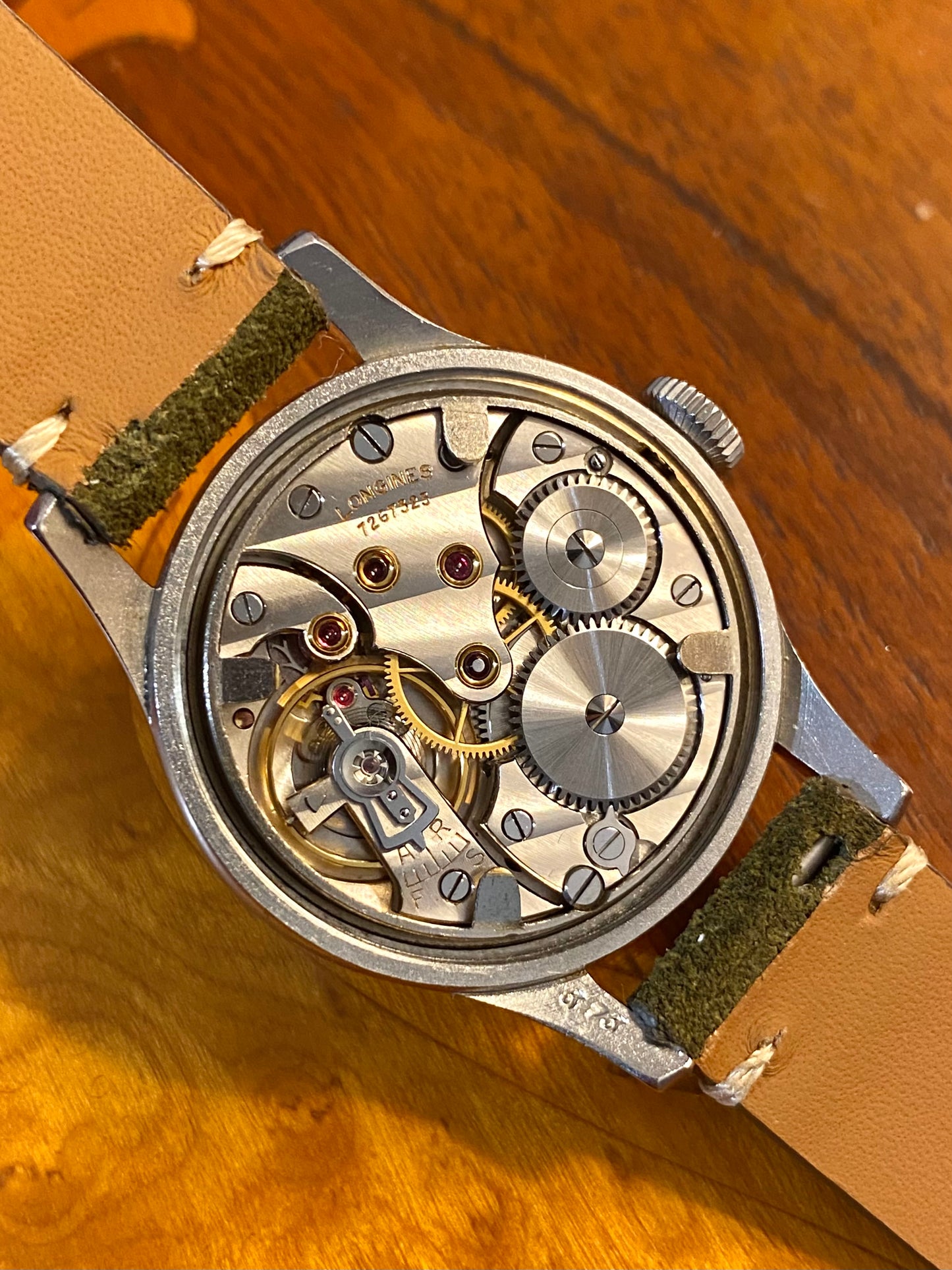 Longines 12.68z Ref.23439 Montre Vintage Militaire "Sei Tacche" Mécanique Acier 1947