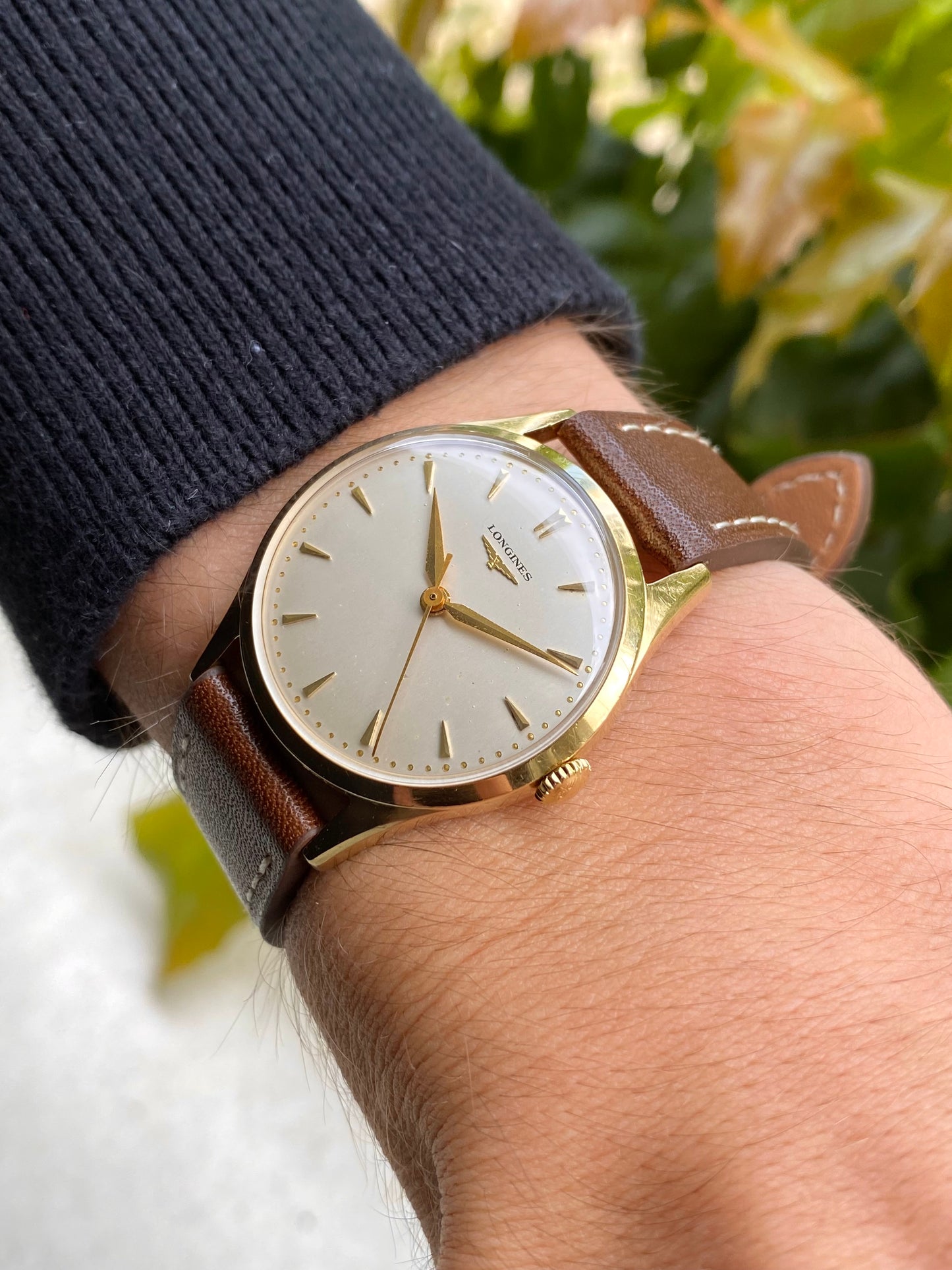 Longines Or Jaune 18k 750/1000 Montre Vintage Mécanique Cal. 23.ZS - 1955