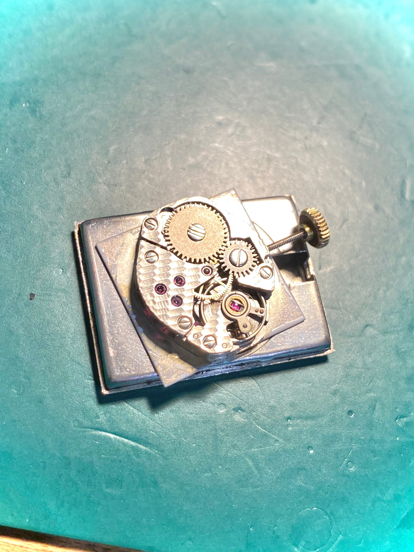 Elix - Fortis Montre Vintage Mécanique Plaqué Or - Carré - 1970