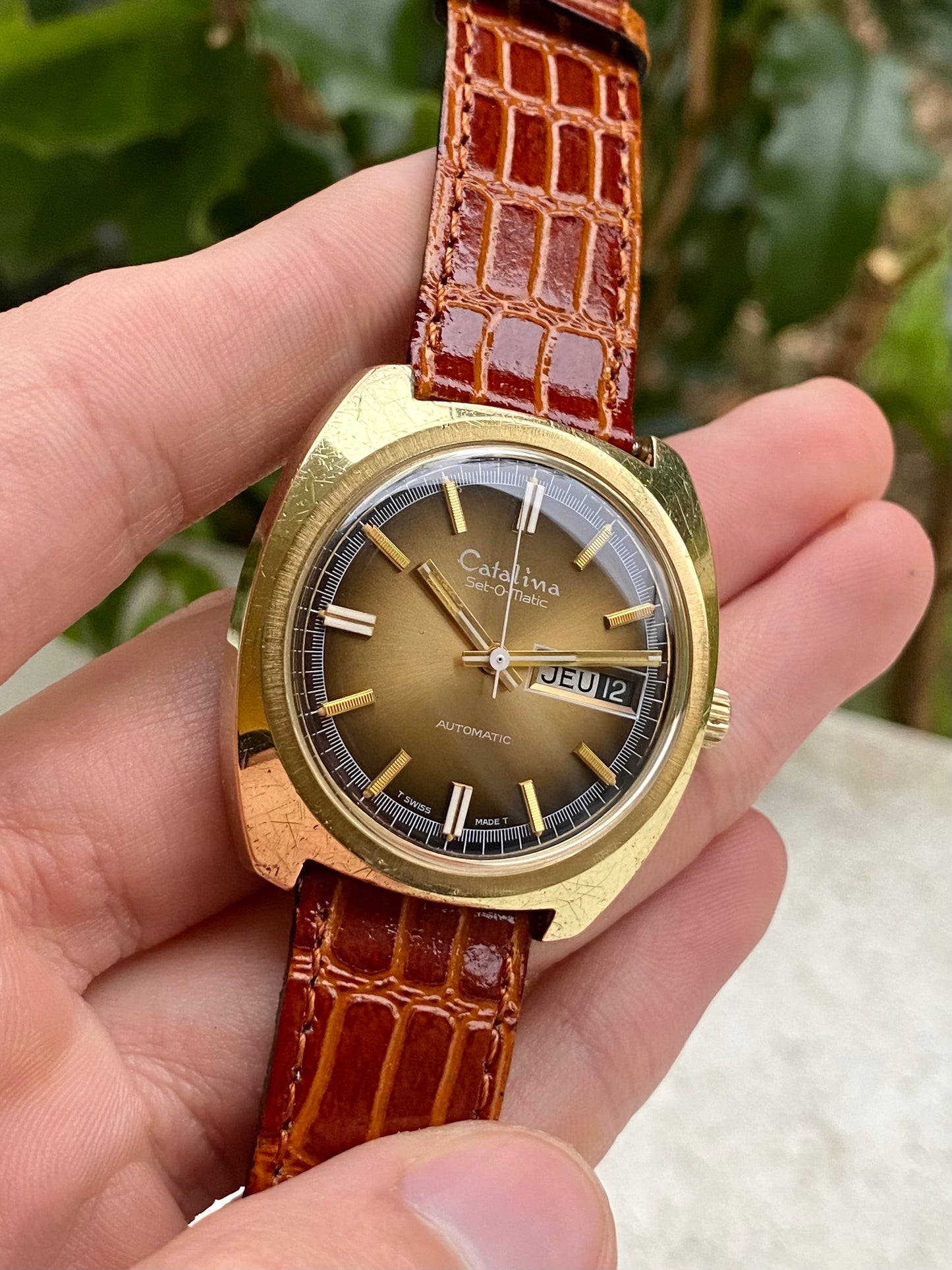 Catalina (Bulova - Caravelle) Set-O-Matic Montre Vintage Automatic 1970