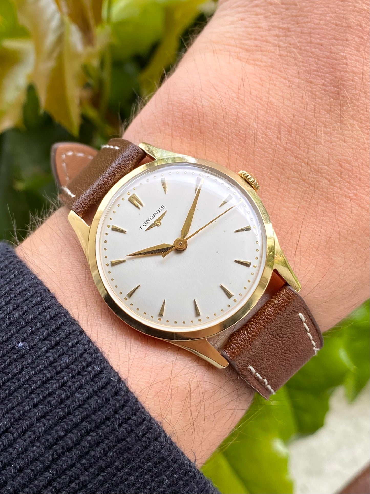 Longines Or Jaune 18k 750/1000 Montre Vintage Mécanique Cal. 23.ZS - 1955