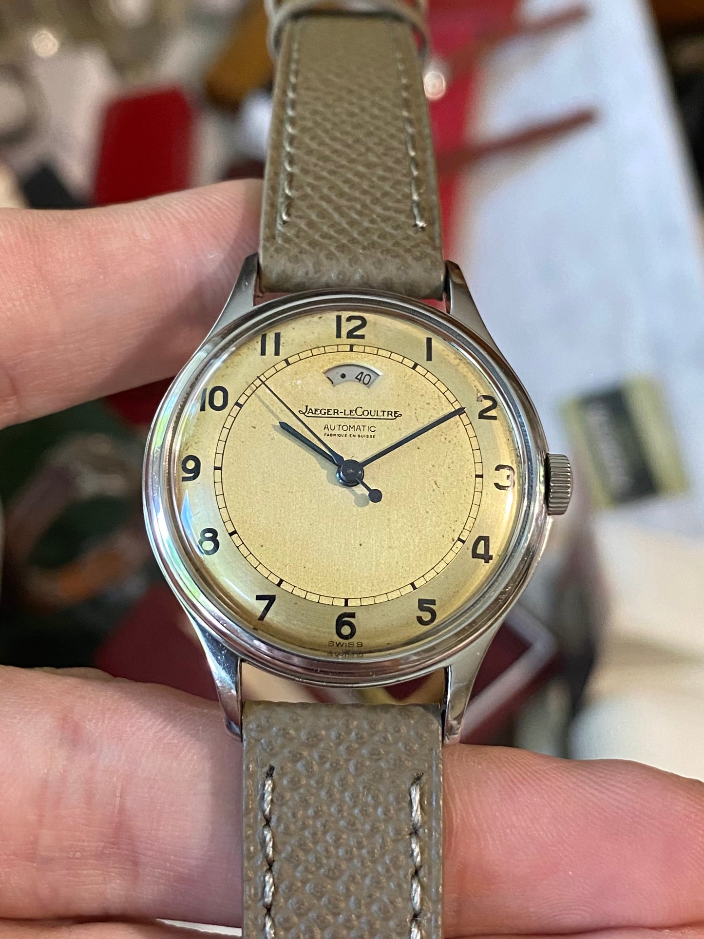 Jaeger-LeCoultre Réserve de Marché Cal.481 Automatic Bumper Powermatic Montre Vintage 1949