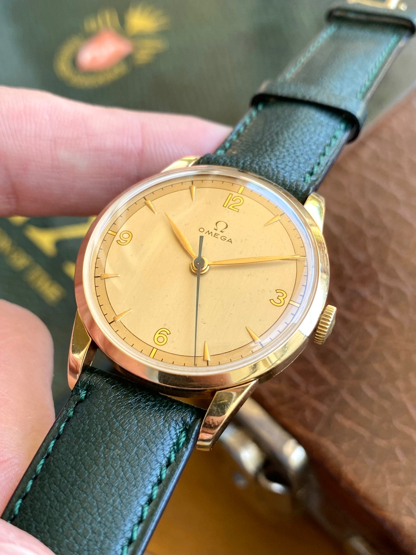 Omega Ref. 2513-2 Plaqué Or 80 Microns - Montre Vintage Mécanique Cal.283 - 1949 + Boucle