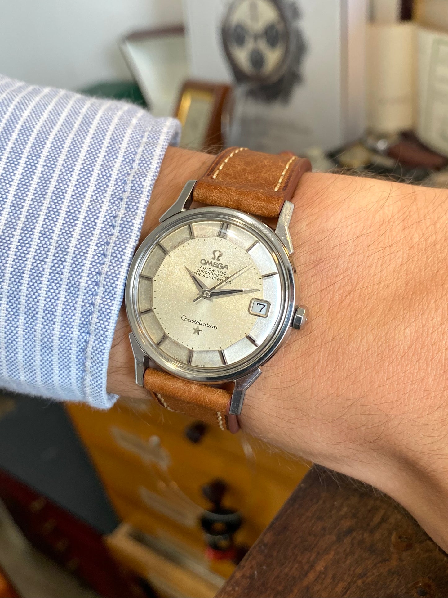 Omega Constellation Pie-Pan Automatic Montre Vintage 168.005 Cal.564 Mécanique 1968