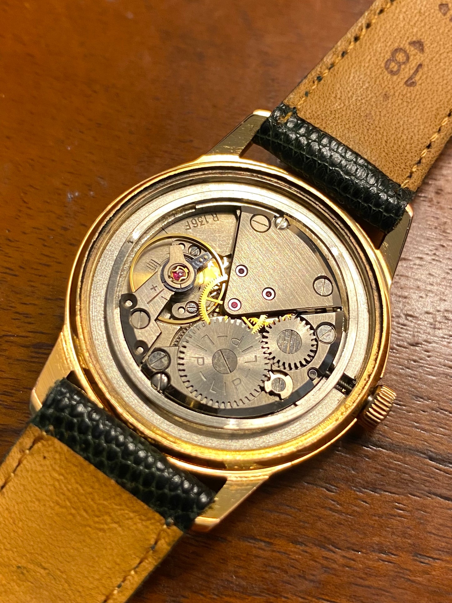 LIP Montre Vintage Mécanique Cal. R136f Plaqué Or 1960