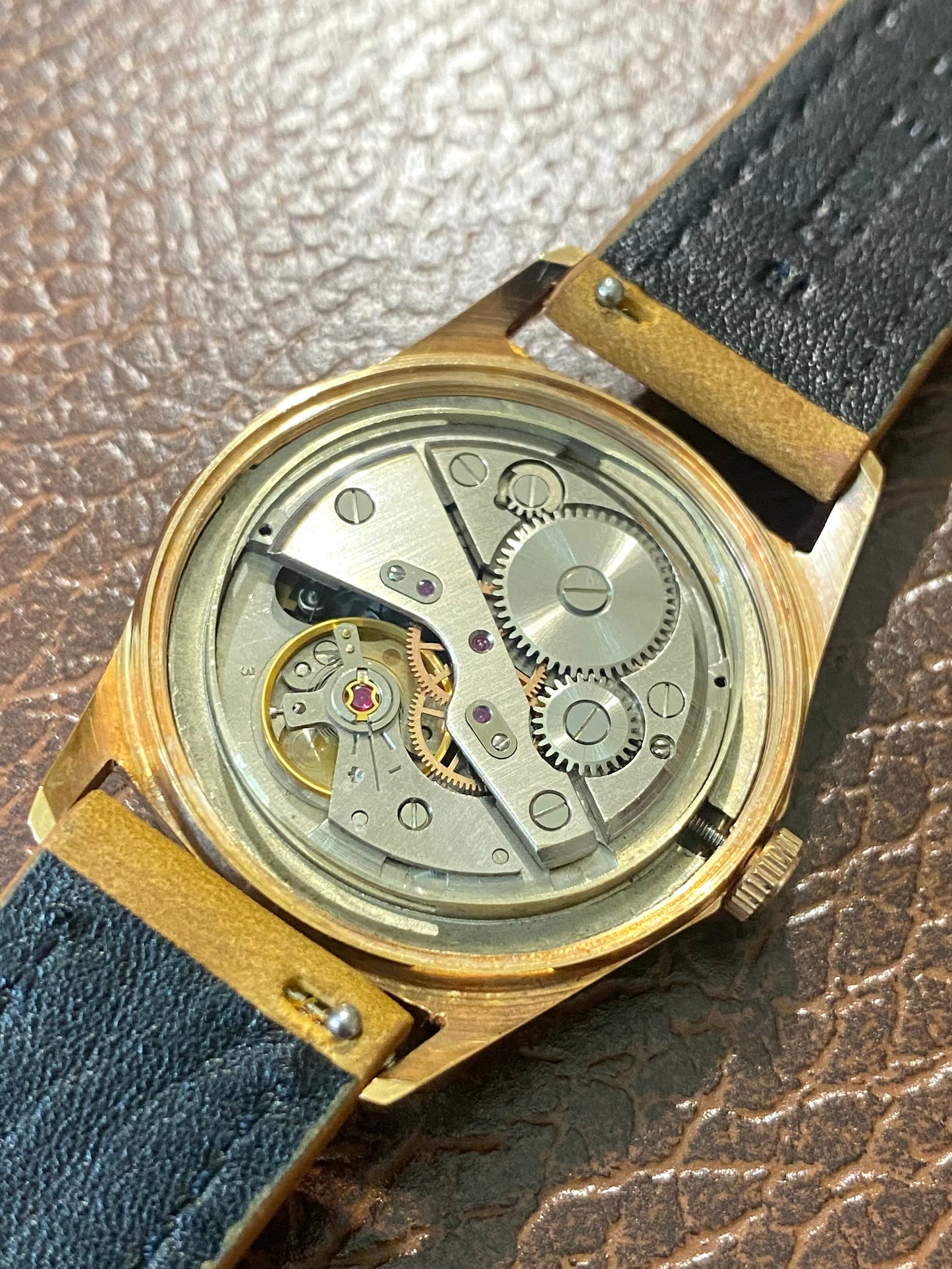 Nerlex Datographe NOS New Old Stock Montre Vintage Mécanique Plaqué Or 1960