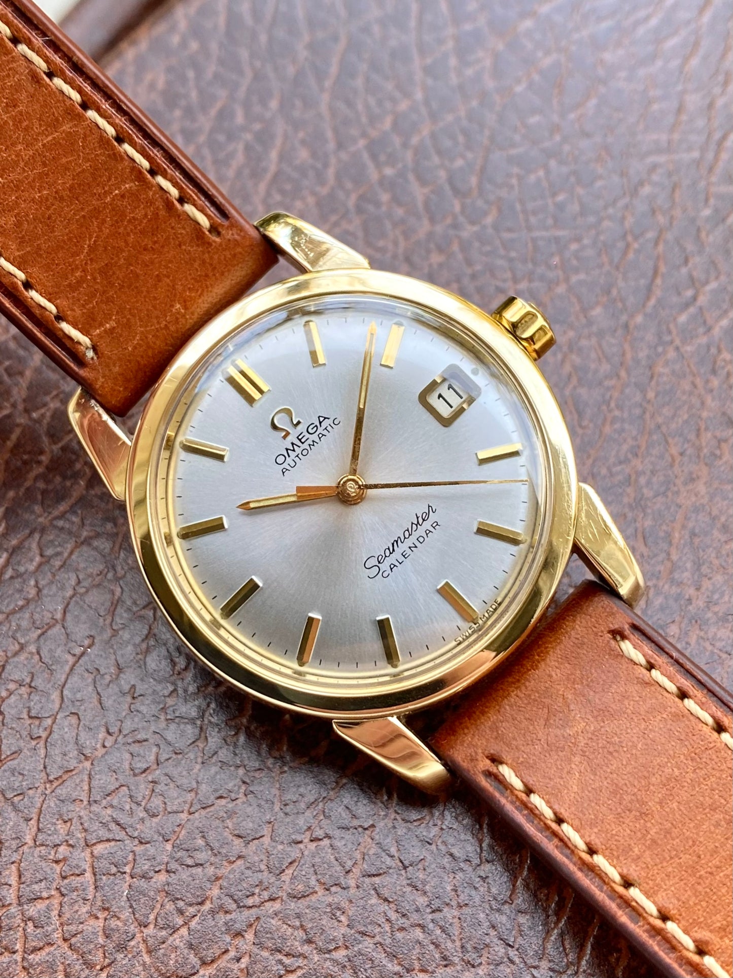 Omega Seamaster Calendar Automatic - Cal.503 Ref.2849 Montre Vintage Mécanique Plaqué Or