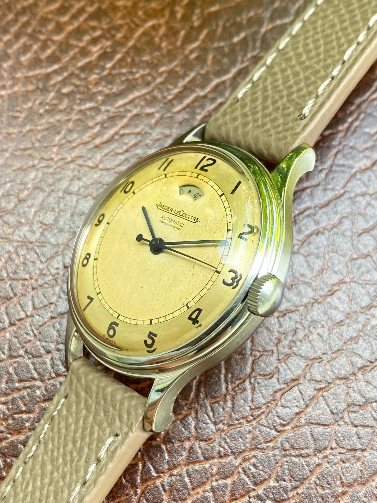 Jaeger-LeCoultre Réserve de Marché Cal.481 Automatic Bumper Powermatic Montre Vintage 1949
