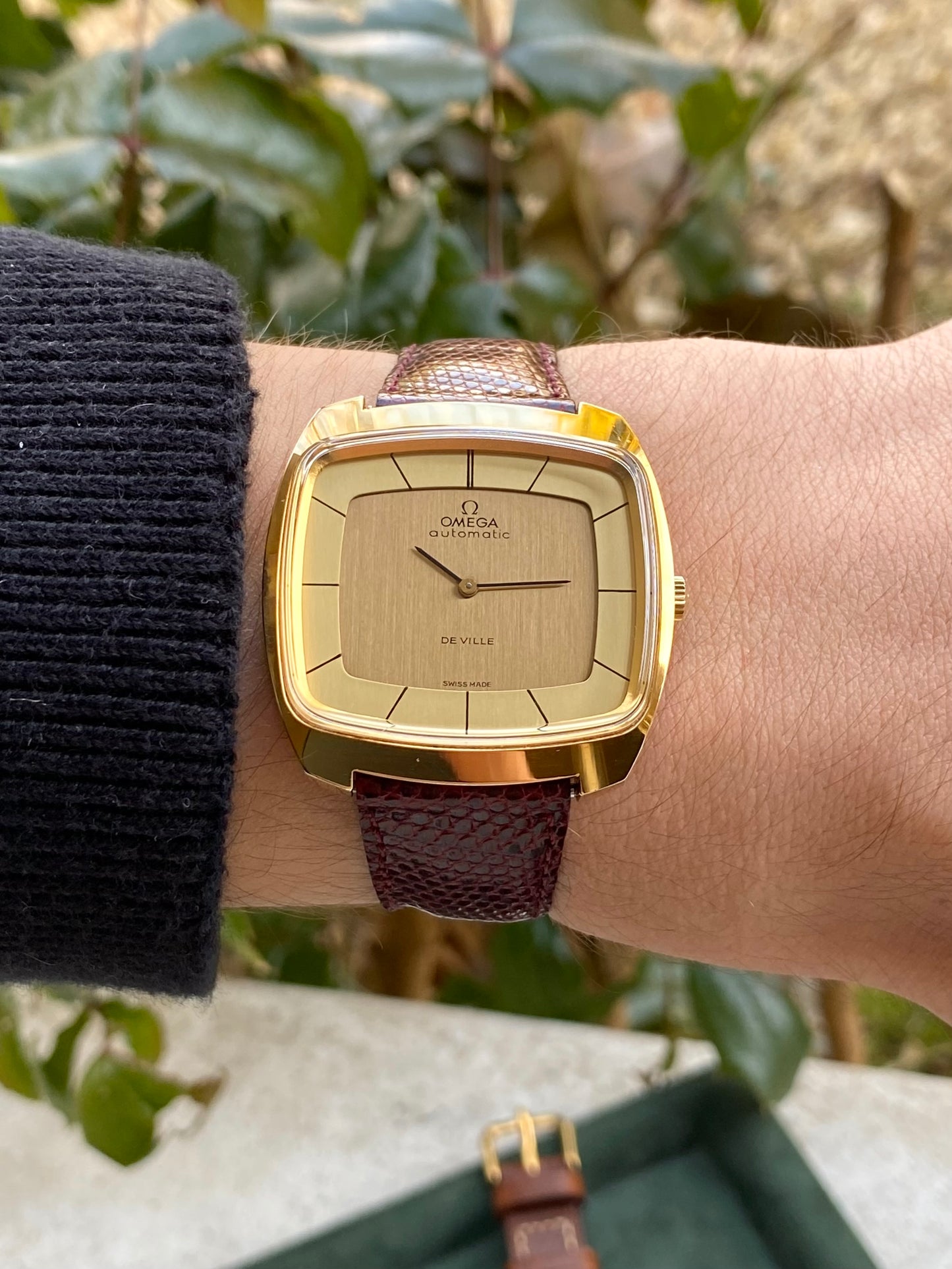 Omega DeVille Automatic "TV" 151.0051 Montre Vintage Mécanique Cal.711 Plaqué Or 1973