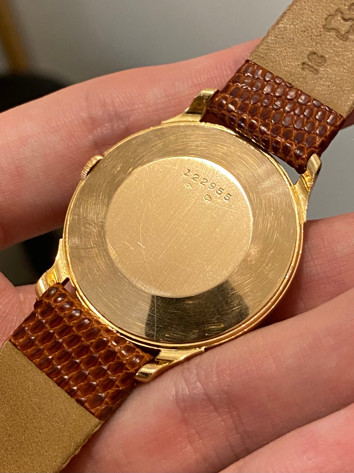 Jaeger-LeCoultre Fab. Suisse Or Jaune 18k 750/1000 Montre Vintage Mécanique Cal. P800/G 1950
