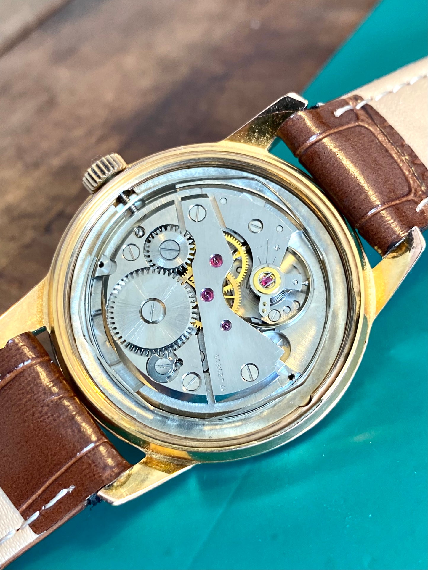 Yema Wristmaster Montre Vintage Mécanique Plaqué Or 1960