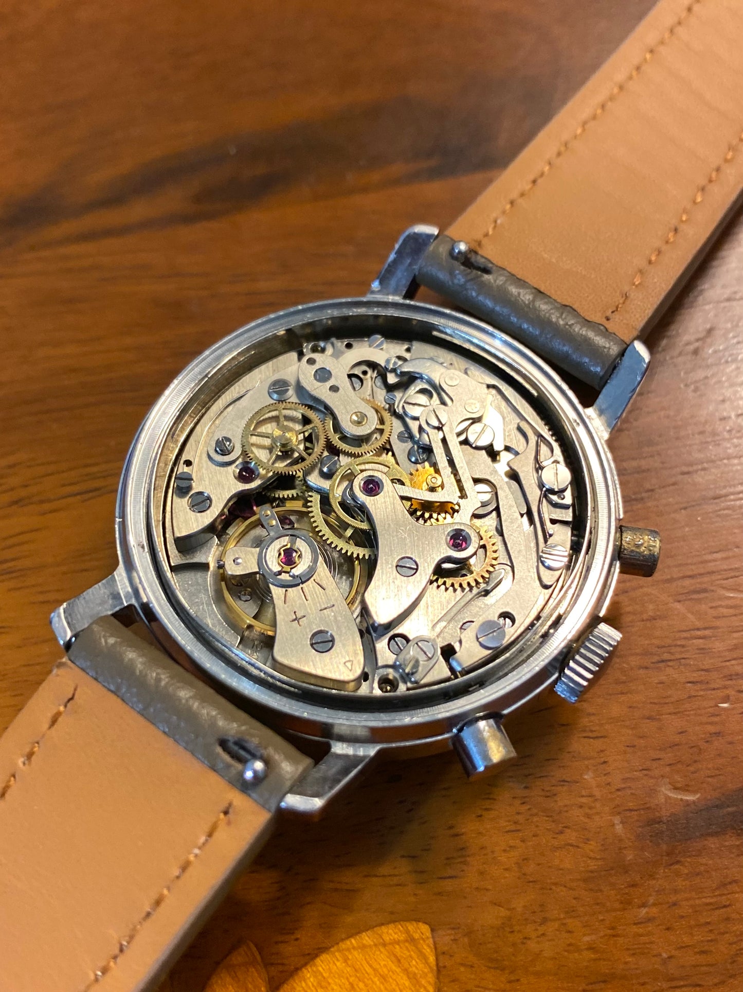 Rexa Chronographe Montre Française Vintage Landeron 248 Mécanique - 1960