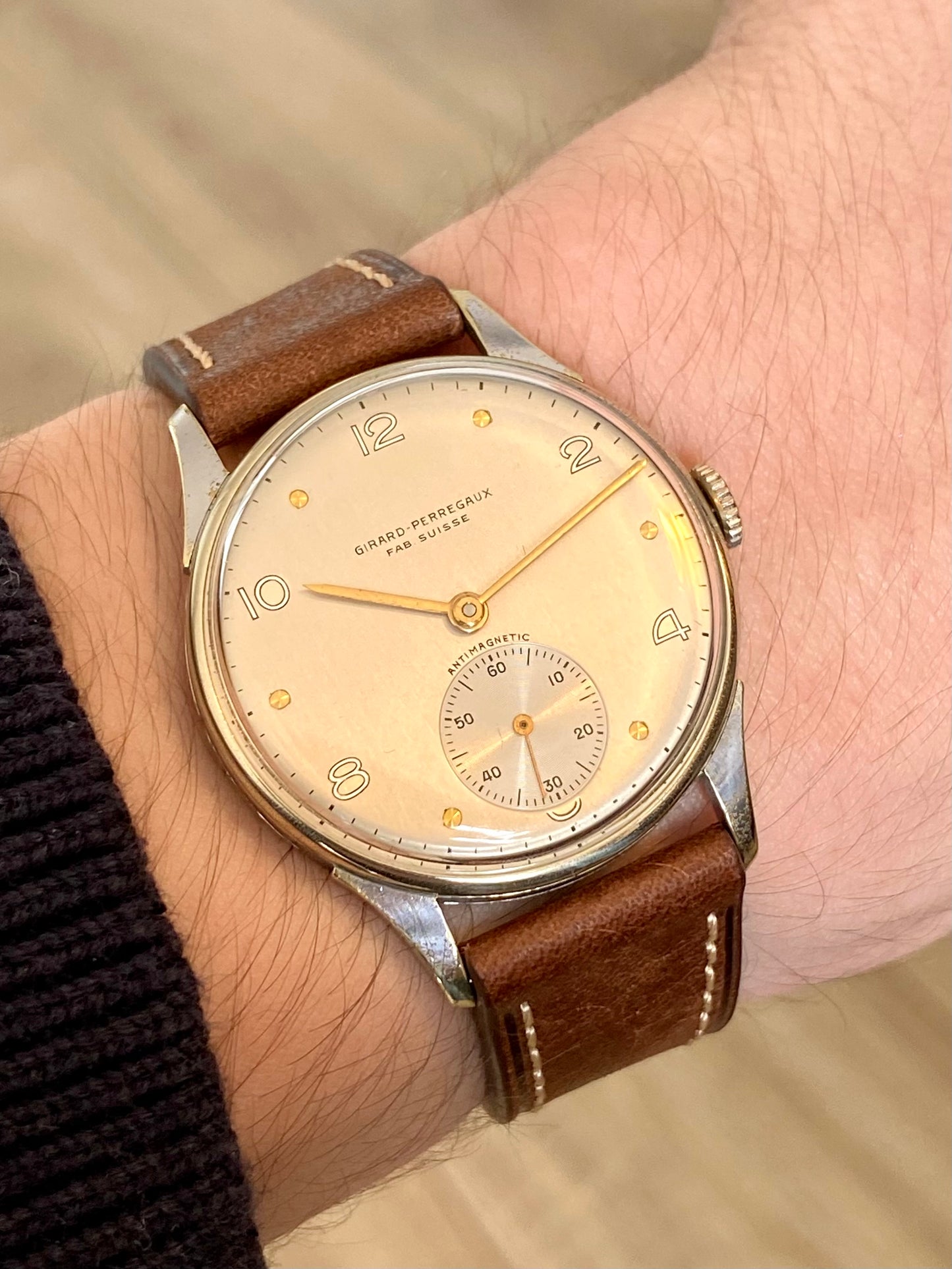 Girard-Perregaux Fab Suisse Antimagnetic Cal.1227 Montre Vintage Mécanique 1950