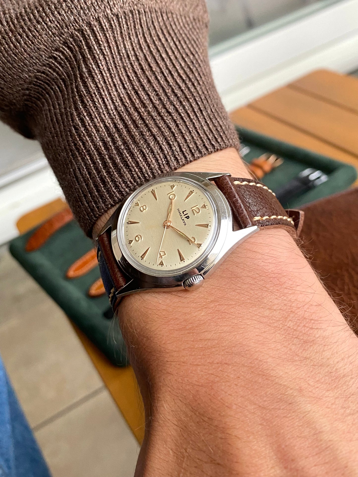 LIP Himalaya 1ère Génération R25 Montre Vintage Mécanique France 1950