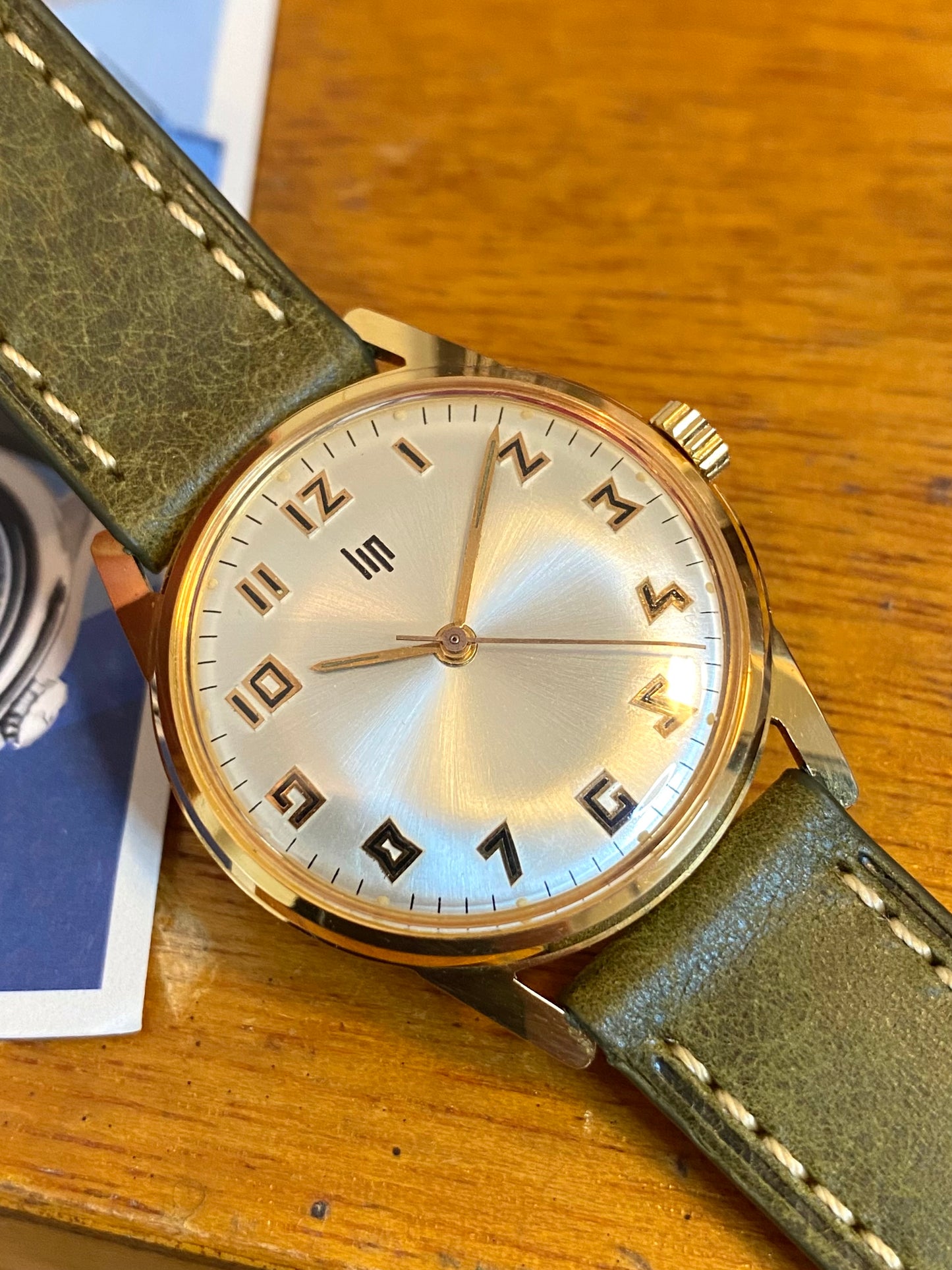 LIP Montre Française Vintage Mécanique RSC.553 Plaqué Or 1960
