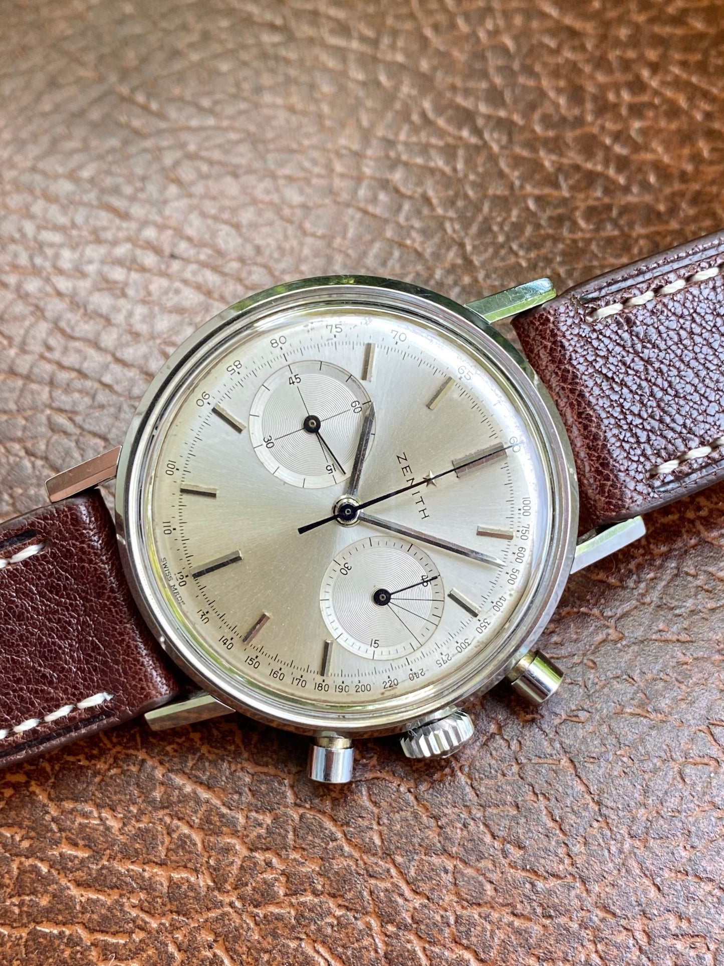 Zenith Sporto Chronographe Calibre 136D Montre Vintage Mécanique - 1964