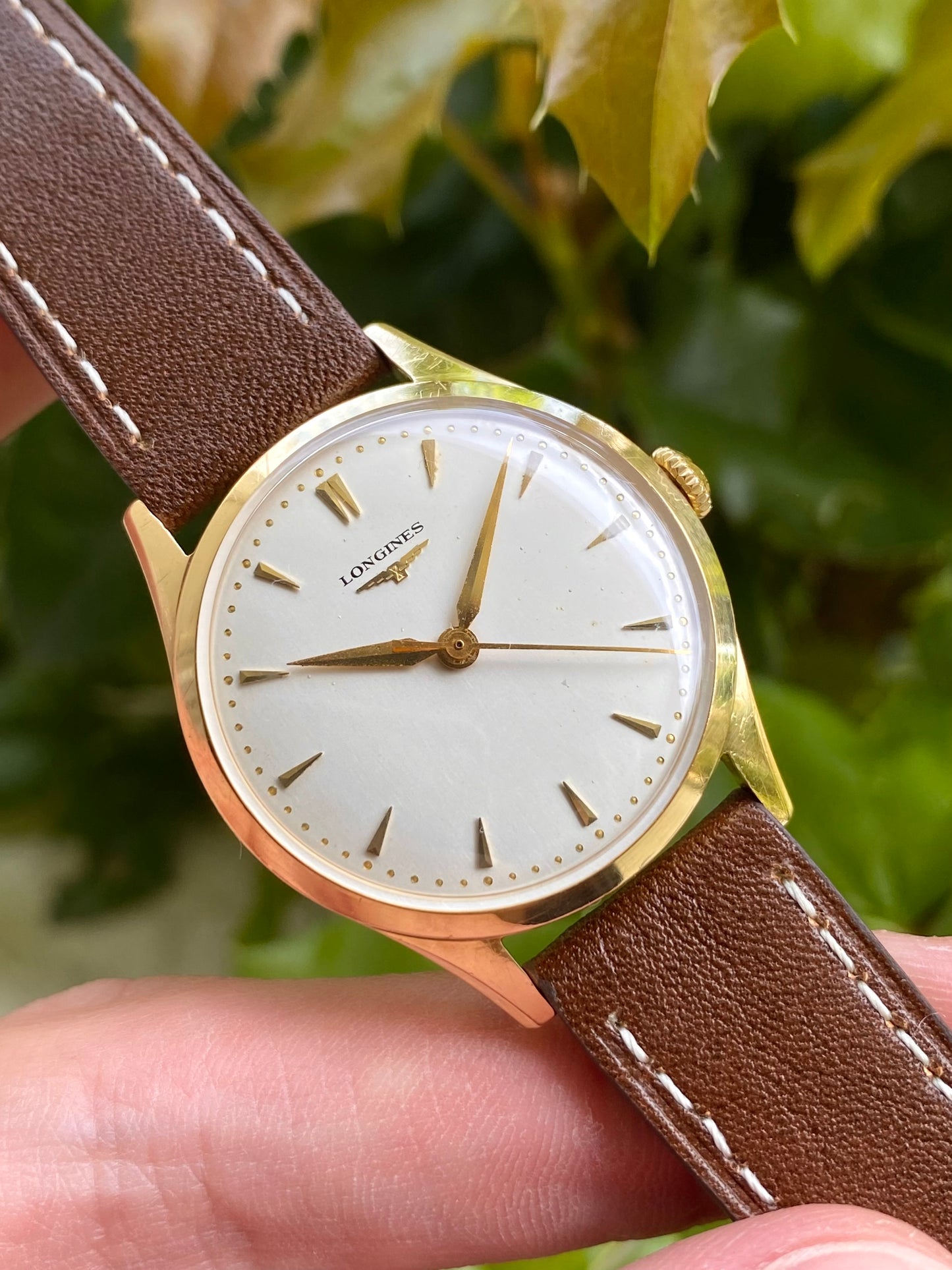 Longines Or Jaune 18k 750/1000 Montre Vintage Mécanique Cal. 23.ZS - 1955
