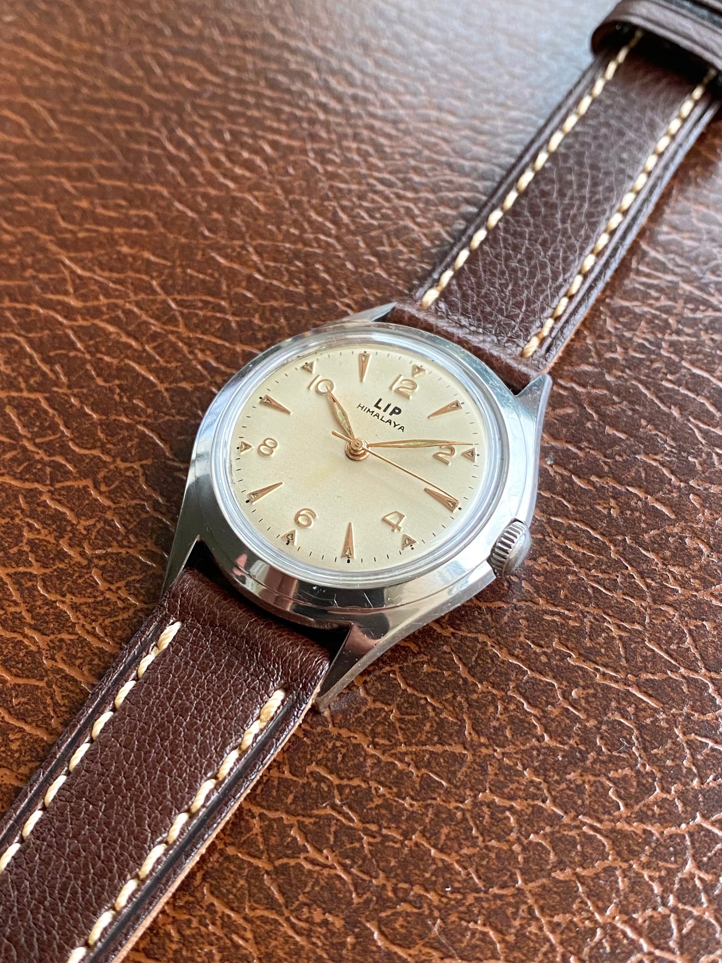 LIP Himalaya 1ère Génération R25 Montre Vintage Mécanique France 1950