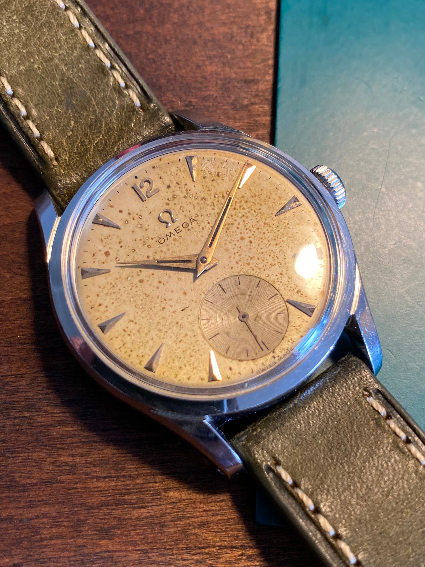 Omega 2639 -15 Montre Vintage Mécanique Militaire Style Cal.266 1953