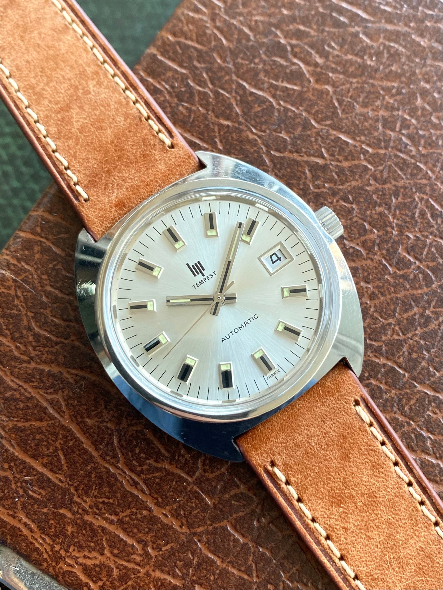 LIP Tempest Automatic Date - Duromat 7525/2 - Montre Vintage Mécanique Acier 1970