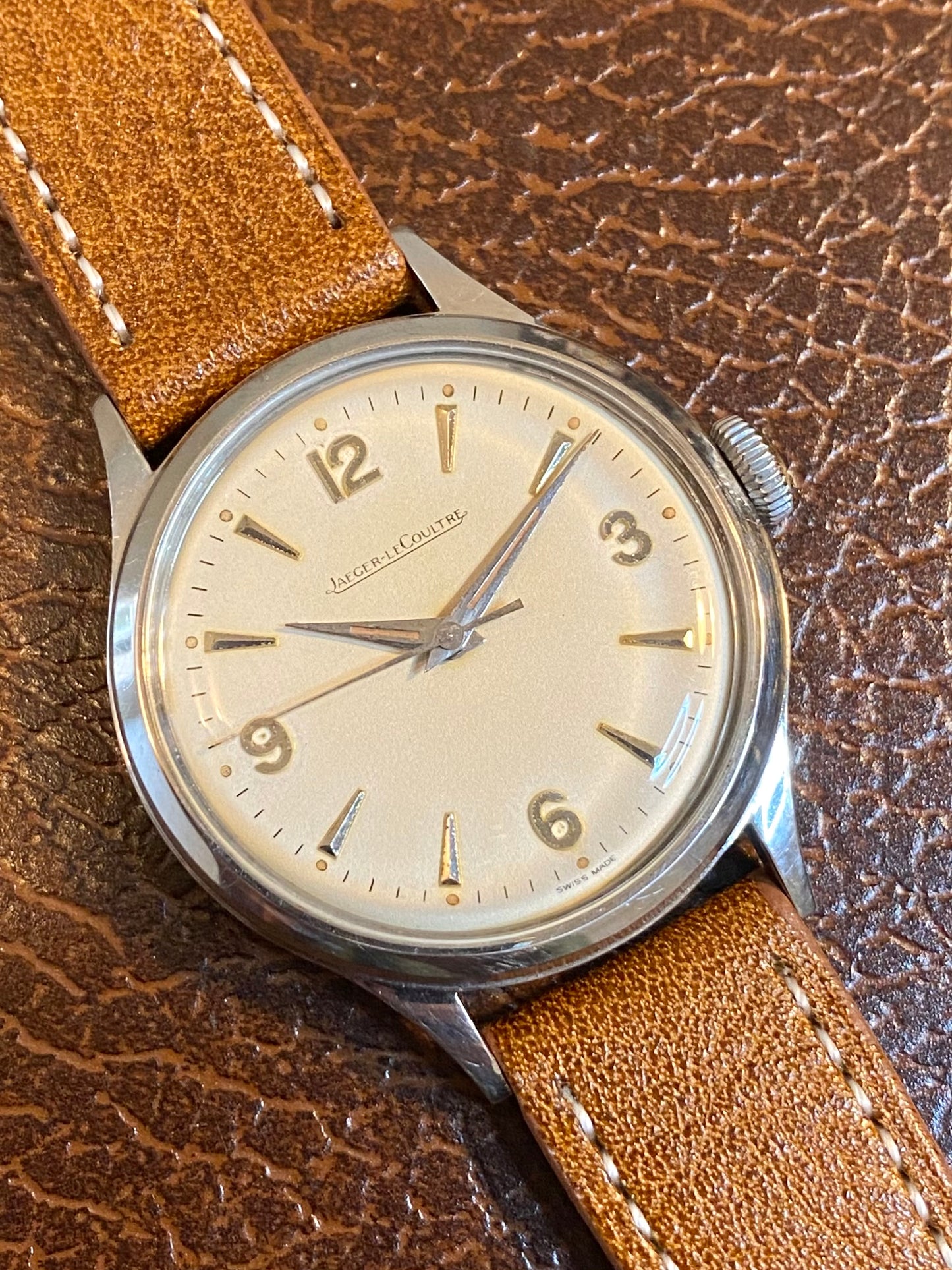 Jaeger-LeCoultre Calatrava - Montre Vintage Mécanique Suisse P478 Acier 1950