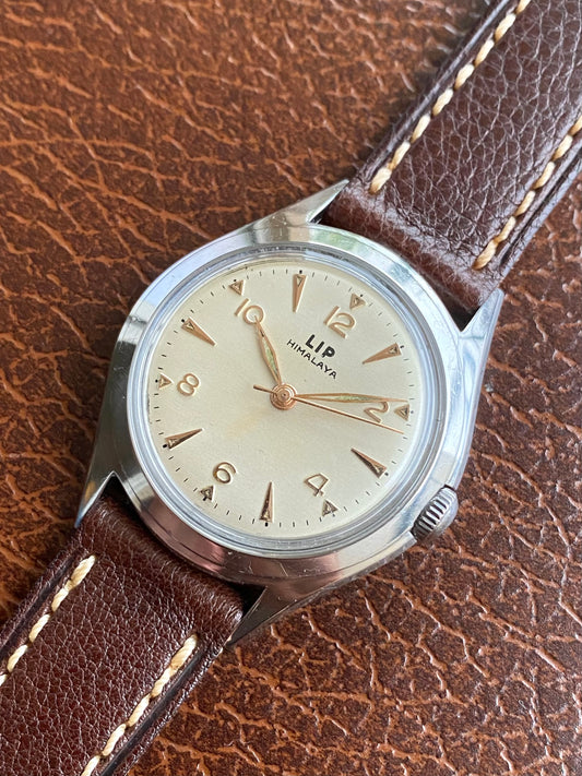 LIP Himalaya 1ère Génération R25 Montre Vintage Mécanique France 1950