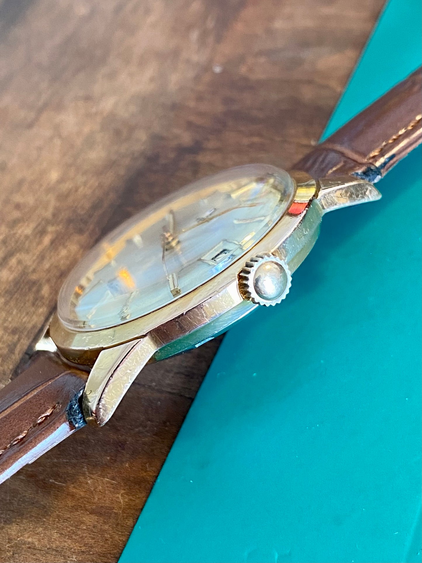 Yema Wristmaster Montre Vintage Mécanique Plaqué Or 1960