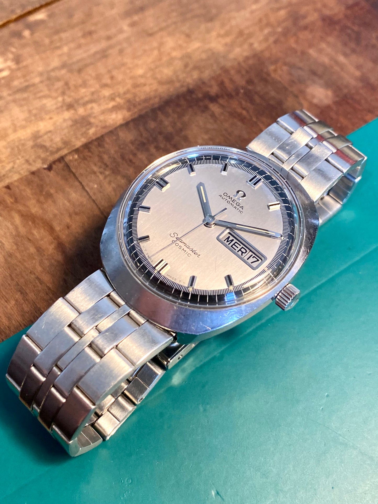 Omega Seamaster Cosmic Automatic Cal. 752 Calendrier Jour / Date Montre Vintage 1969