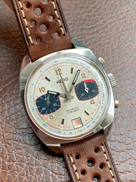 Hero Montre Chronographe Mécanique Valjoux 7734 - 1960