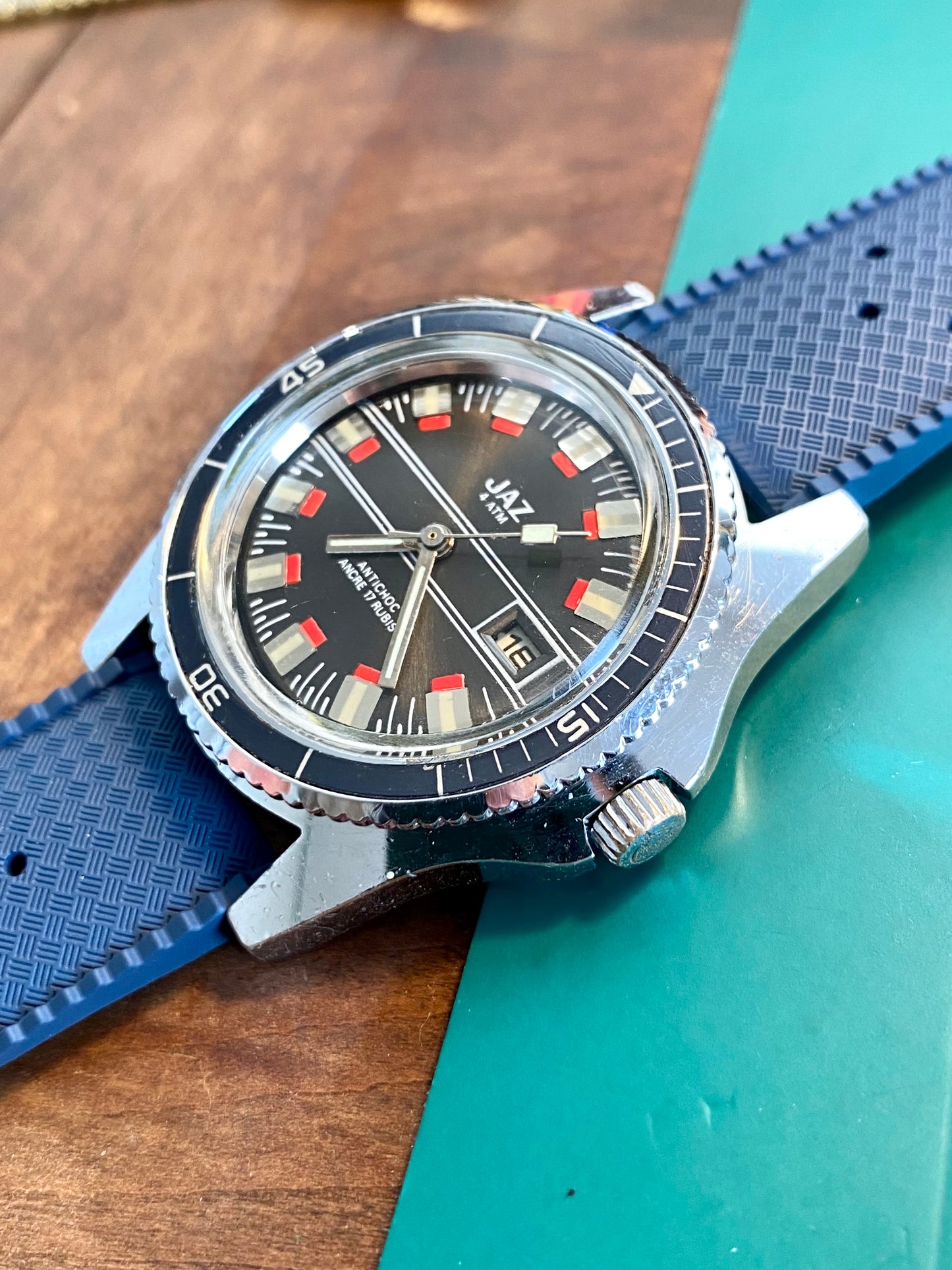 JAZ Montre Vintage De Plongée Mécanique 1970