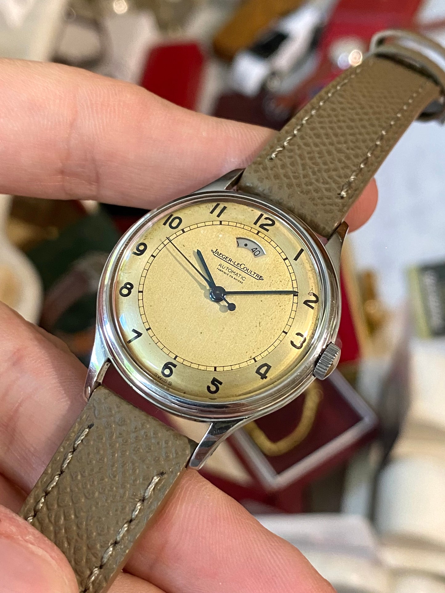 Jaeger-LeCoultre Réserve de Marché Cal.481 Automatic Bumper Powermatic Montre Vintage 1949