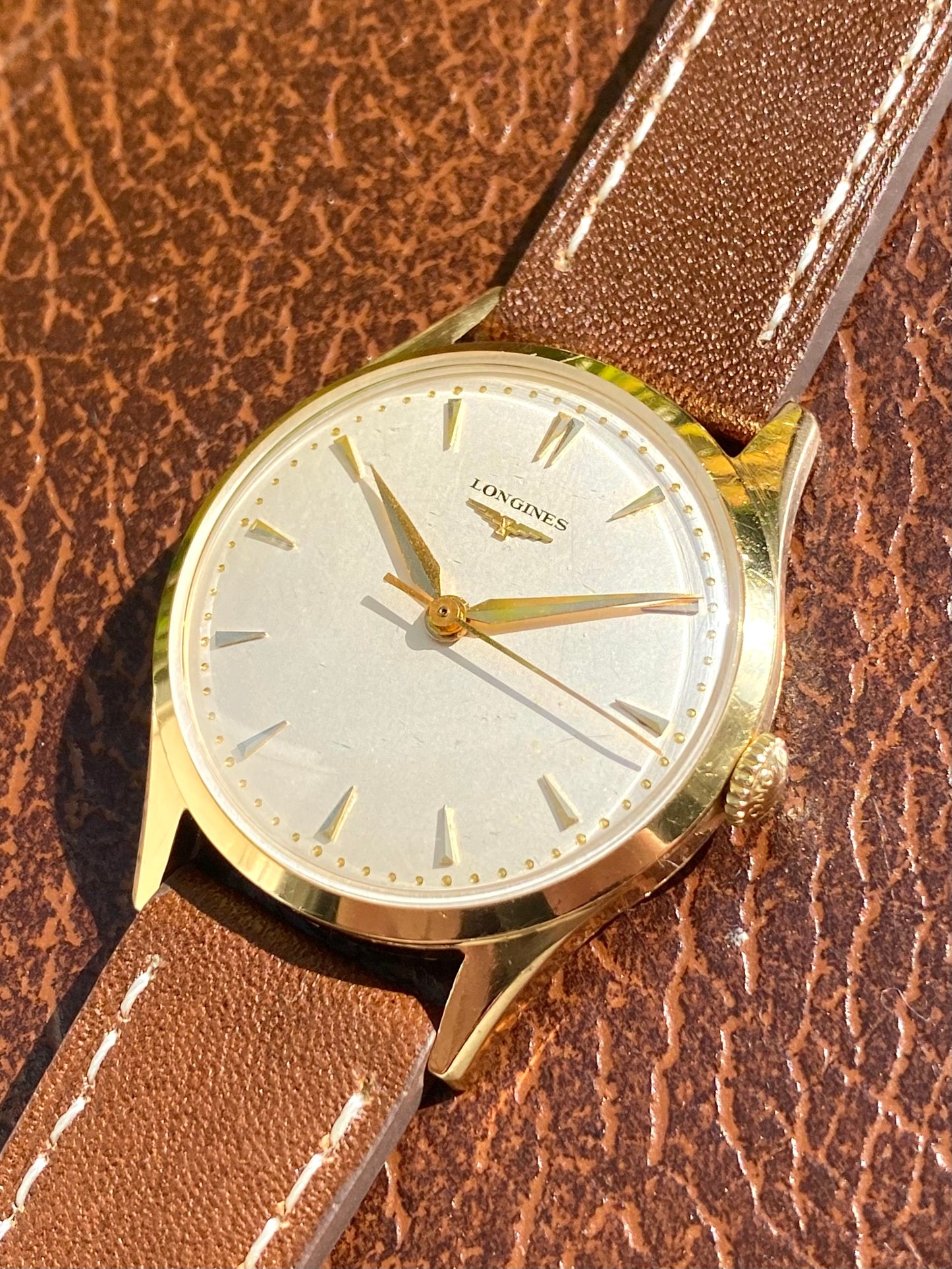 Longines Or Jaune 18k 750/1000 Montre Vintage Mécanique Cal. 23.ZS - 1955