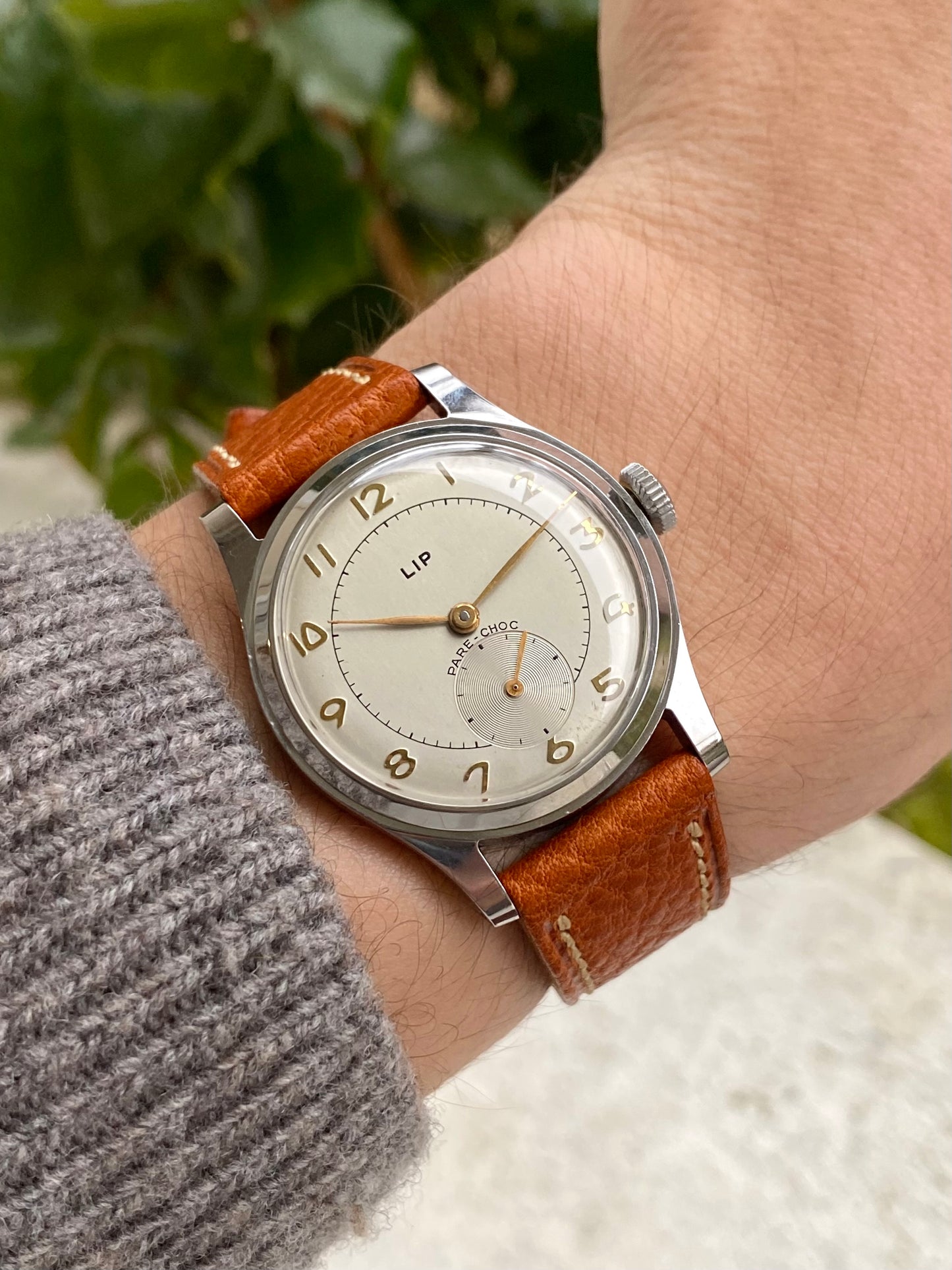LIP France Montre Vintage Mécanique en Acier - R25 Pare-Choc 1950
