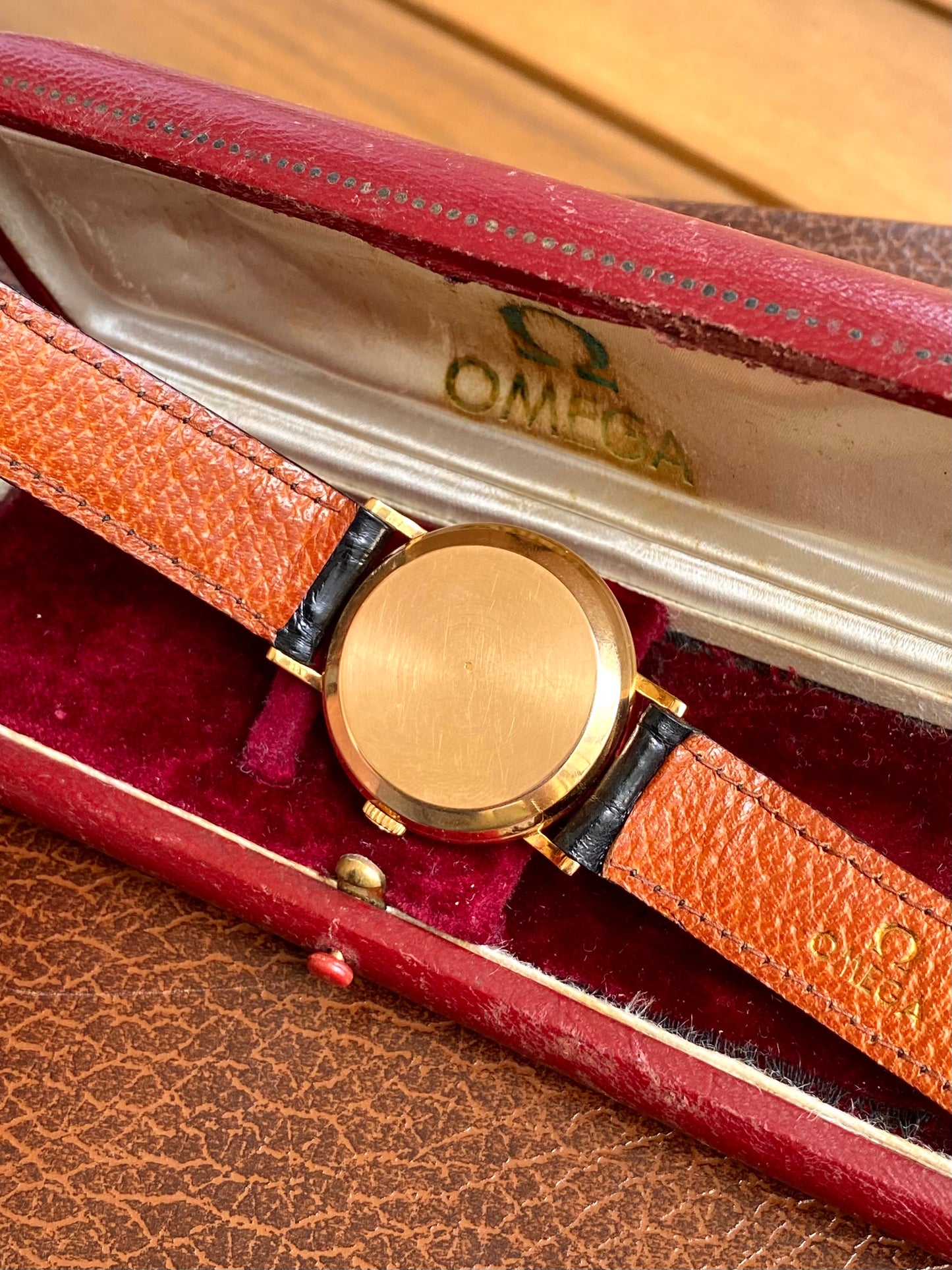 Omega Automatic Or Rose 18k 750/1000 Montre Vintage Mécanique Cal.354 Bumper 1953 + Écrin & Bracelet