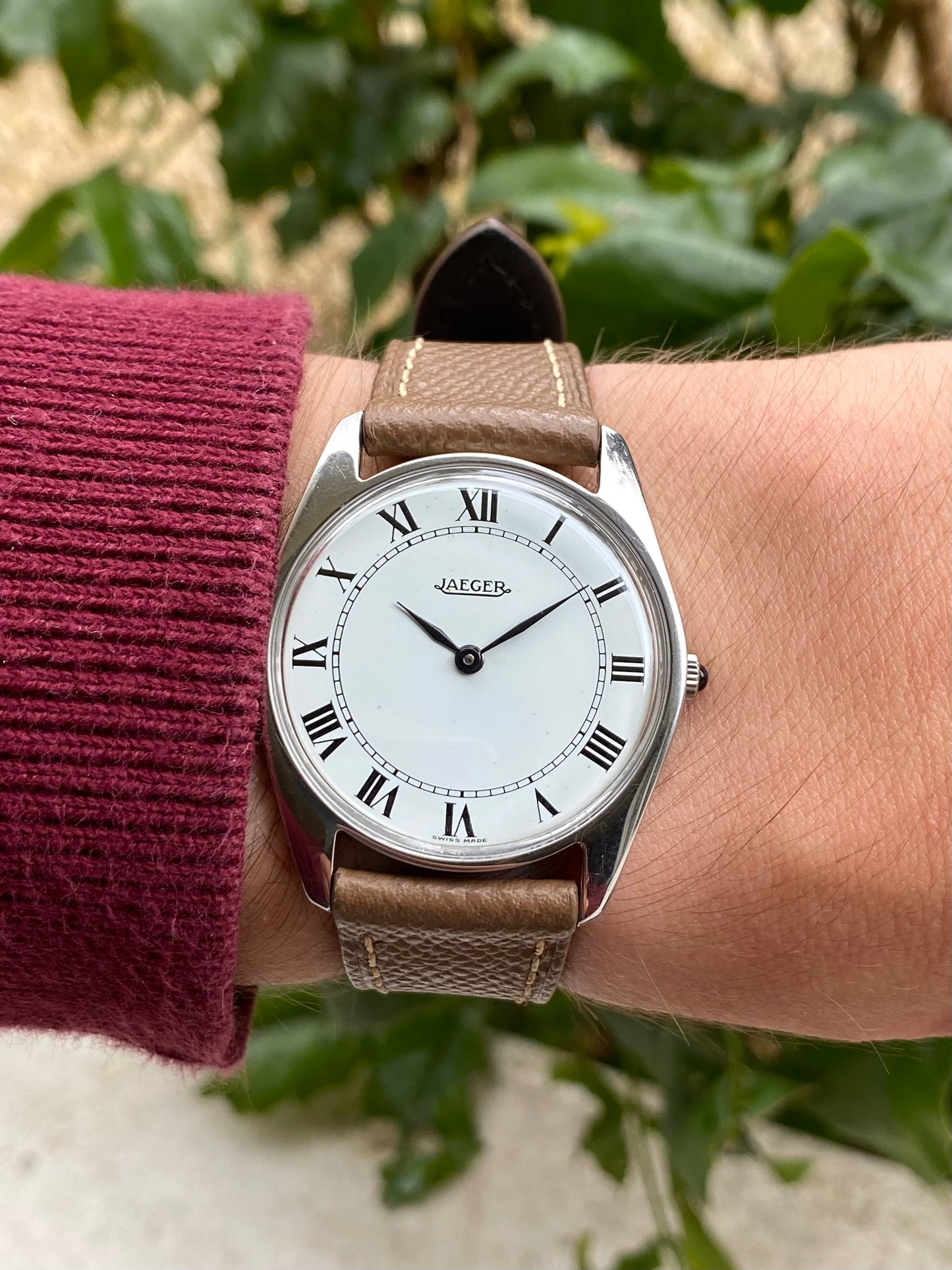 Jaeger Extra Fine Montre Vintage Mécanique Slim Mécanique Peseux 7001 - 1960