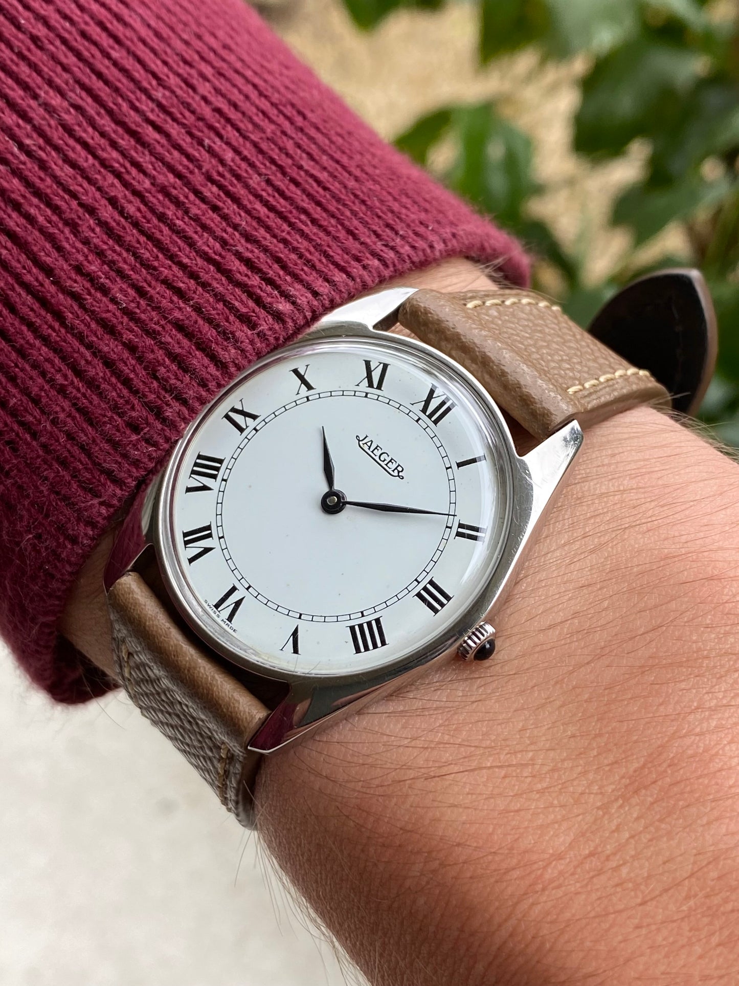 Jaeger Extra Fine Montre Vintage Mécanique Slim Mécanique Peseux 7001 - 1960
