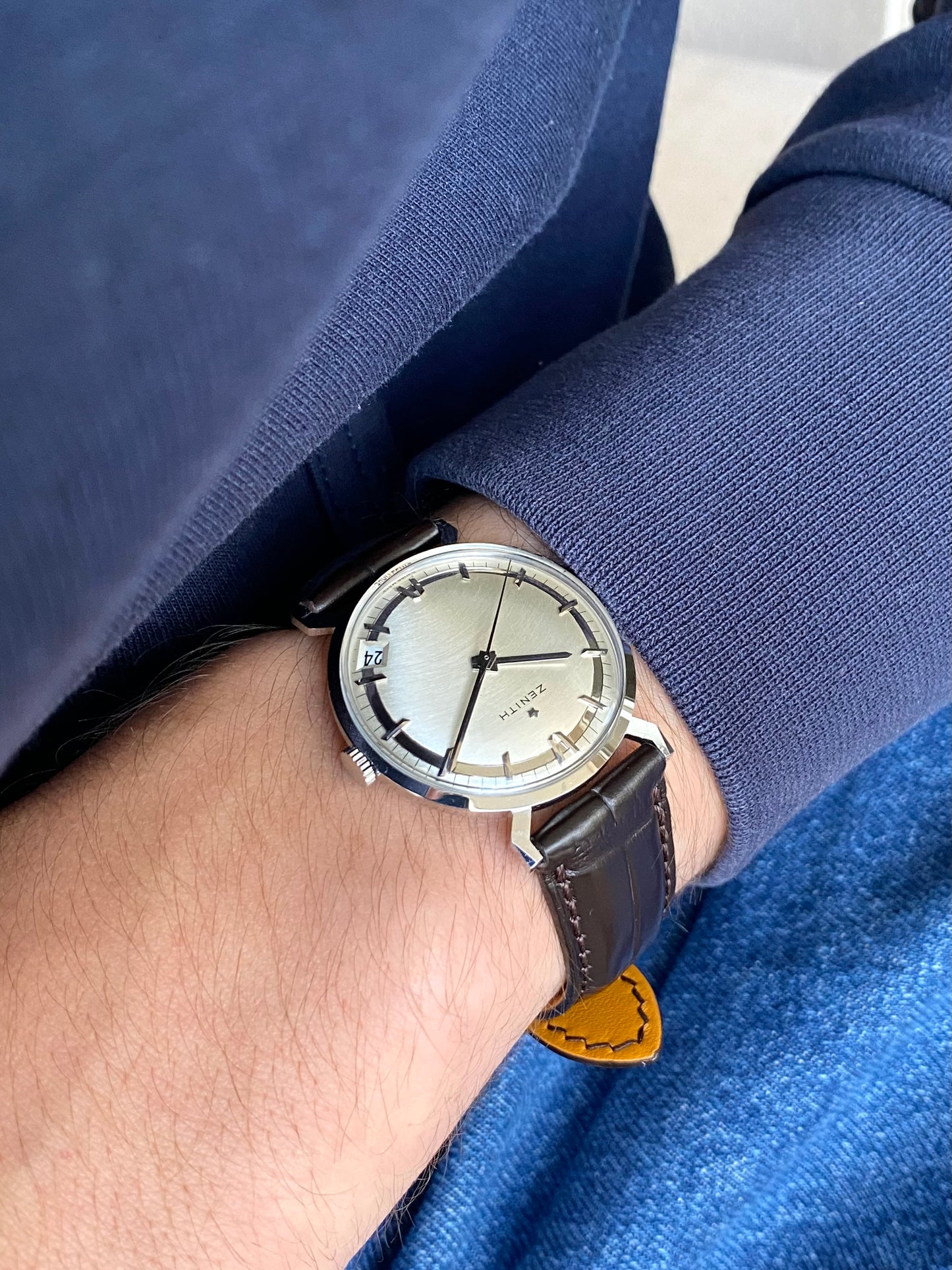 Zenith NOS Neuve De Stock Cal.2532 Spyder Lugs - Montre Vintage Mécanique 1960