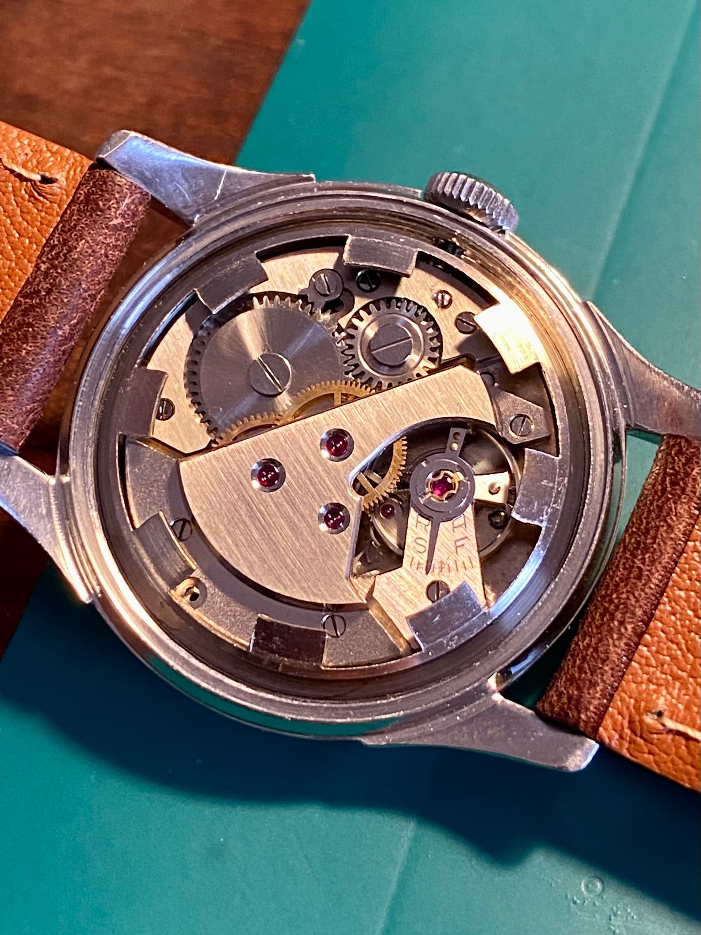 Bella Genève Montre Vintage Style Militaire Mécanique 1950