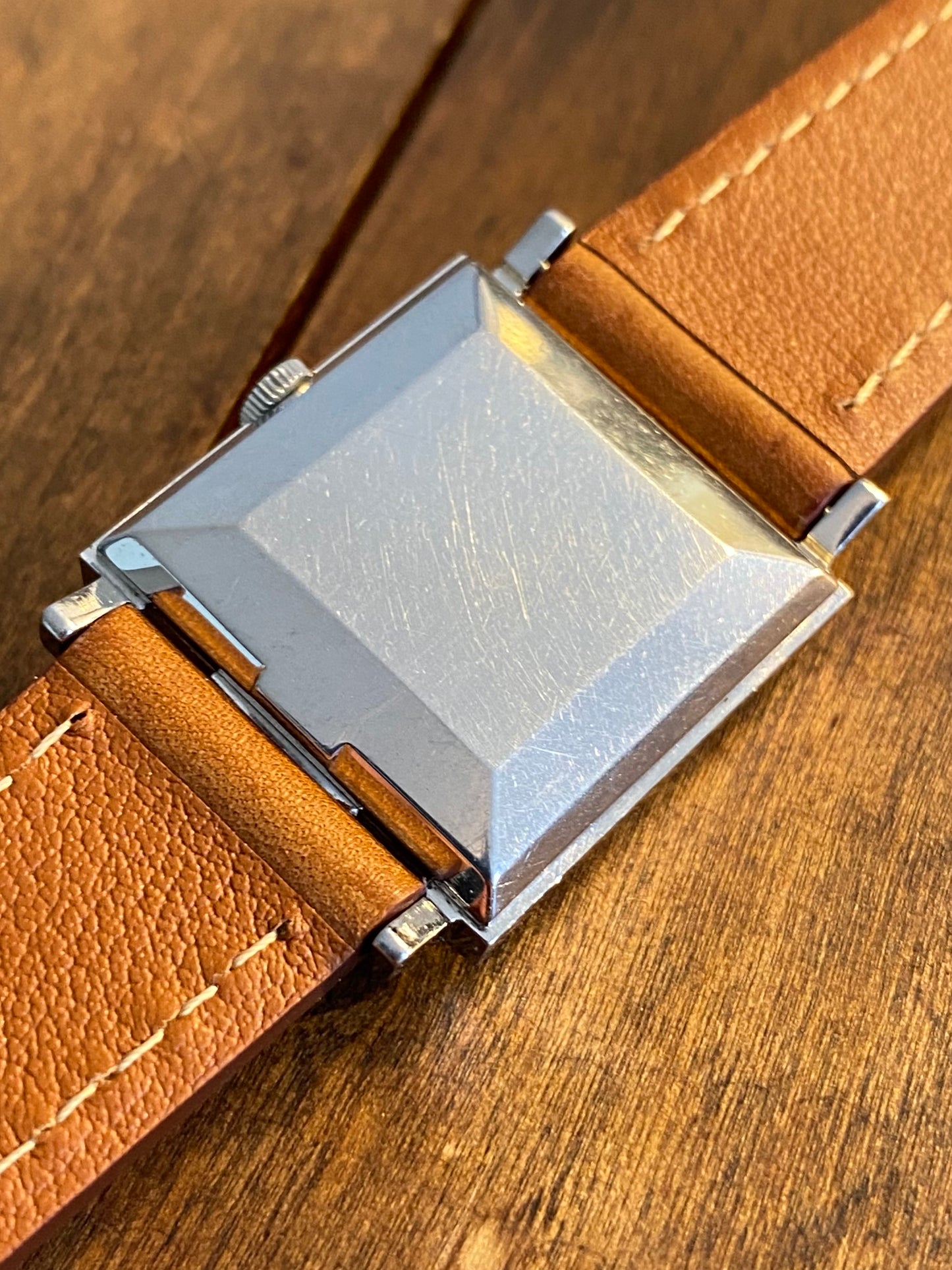 Omega Automatic Carré Patine "Marbre" 161.014 Montre Vintage Mécanique 1964