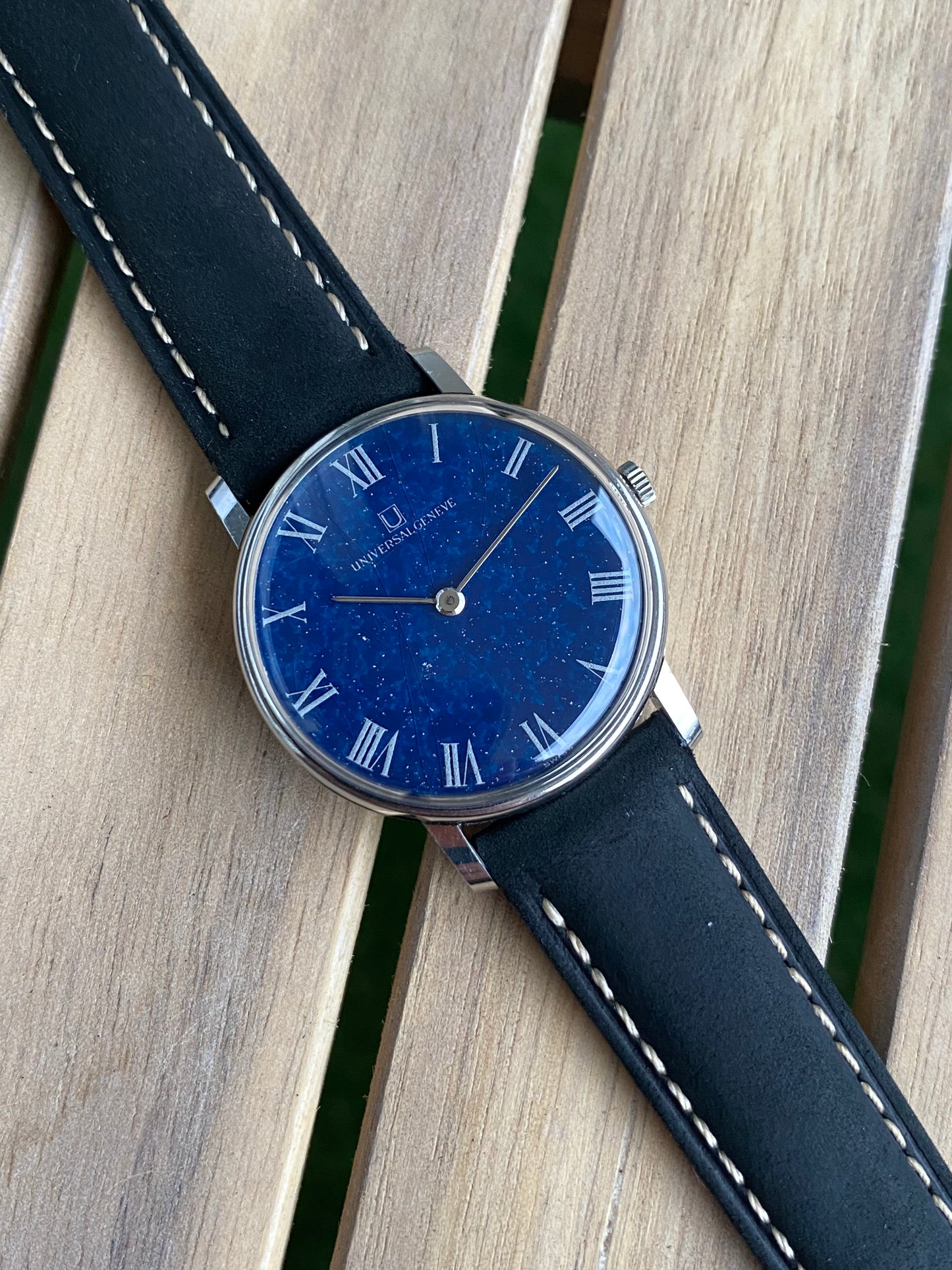 Universal Genève Lapis Lazuli Cal.42 Montre Vintage Mécanique 1960
