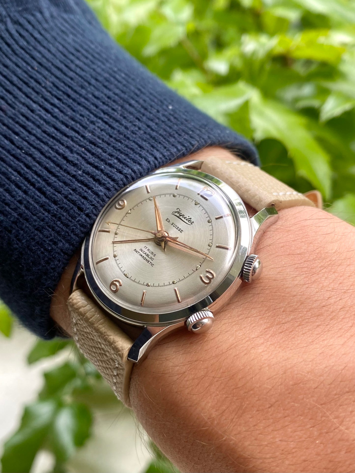 Jupiter Montre Ébauche Suisse Sonnerie Alarm AS.1475 Vintage Mécanique 1960