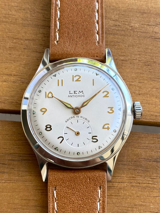 LEM Montre Vintage Mécanique Suisse en Acier - 1960