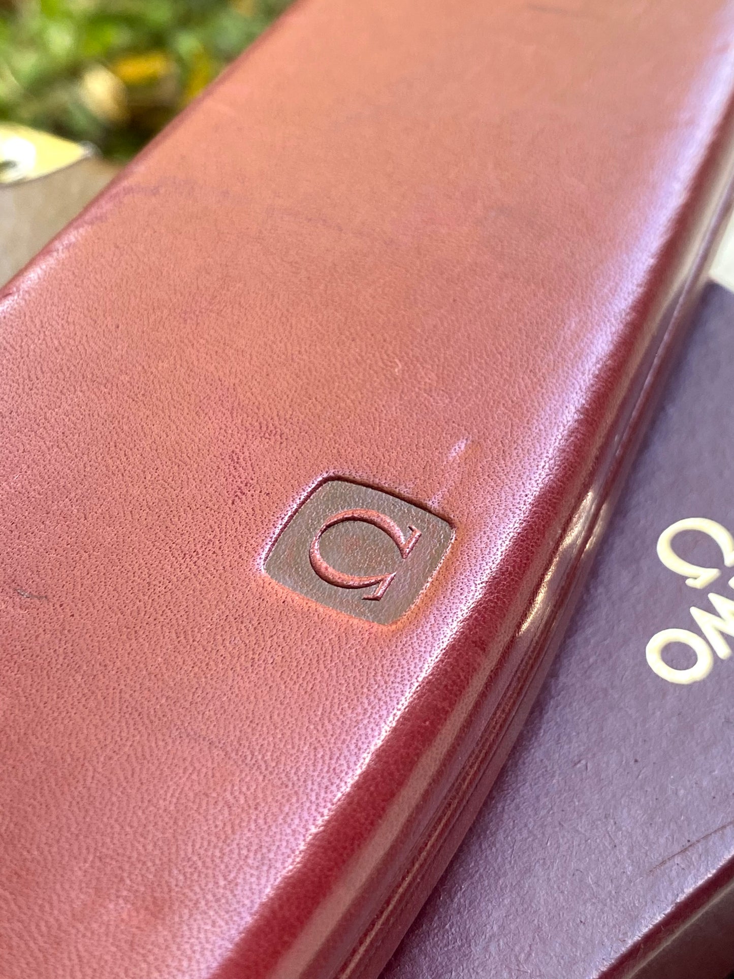 OMEGA Écrin de Montre Vintage en Cuir Véritable + Surboite - Boite Étui de rangement